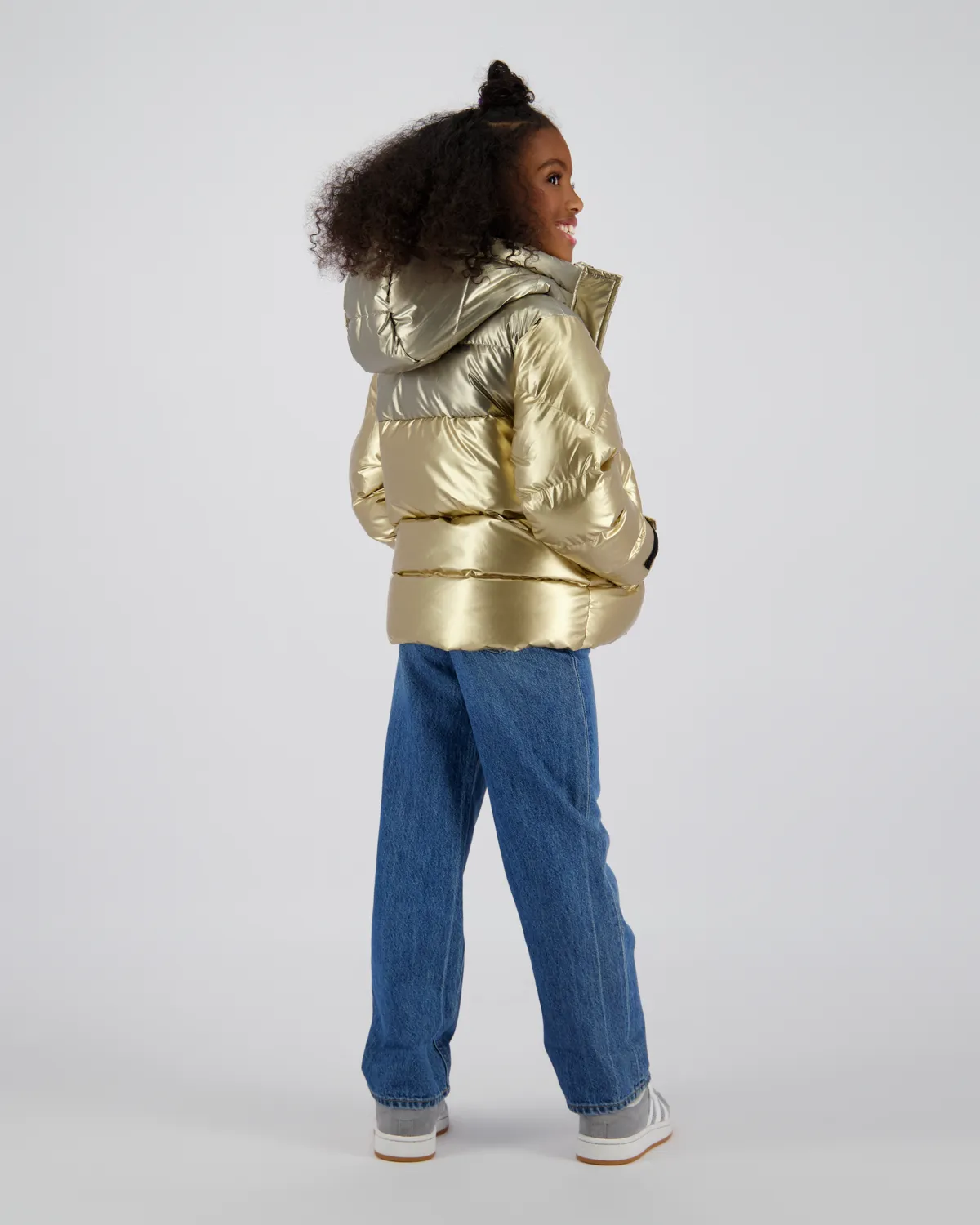 Girls Hooded Jacket Toly | Gold