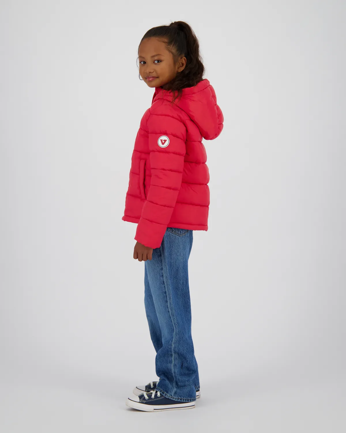 Girls Hooded Jacket Tiena | Red