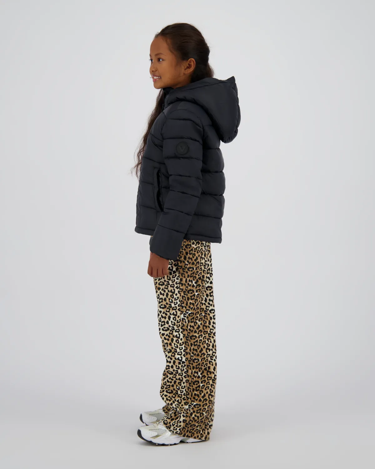 Girls Hooded Jacket Tiena | Black