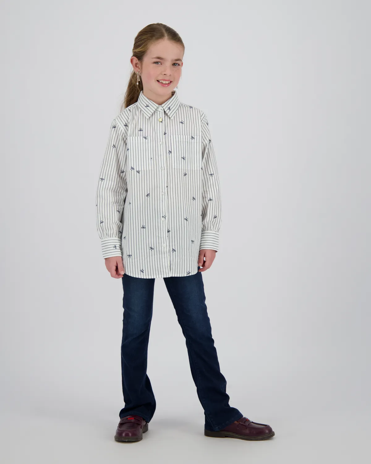 Girls Blouse Loranda | White