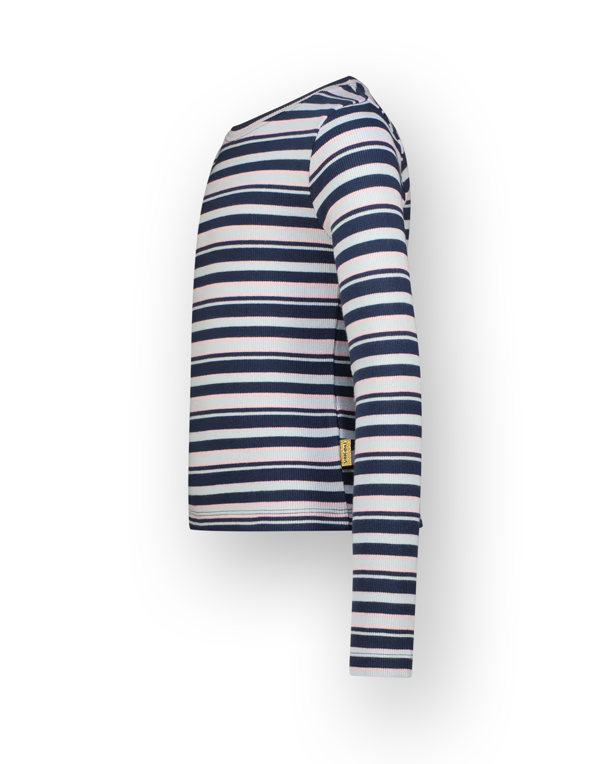 Meisjes T-shirt Basic stripe top | Blauw