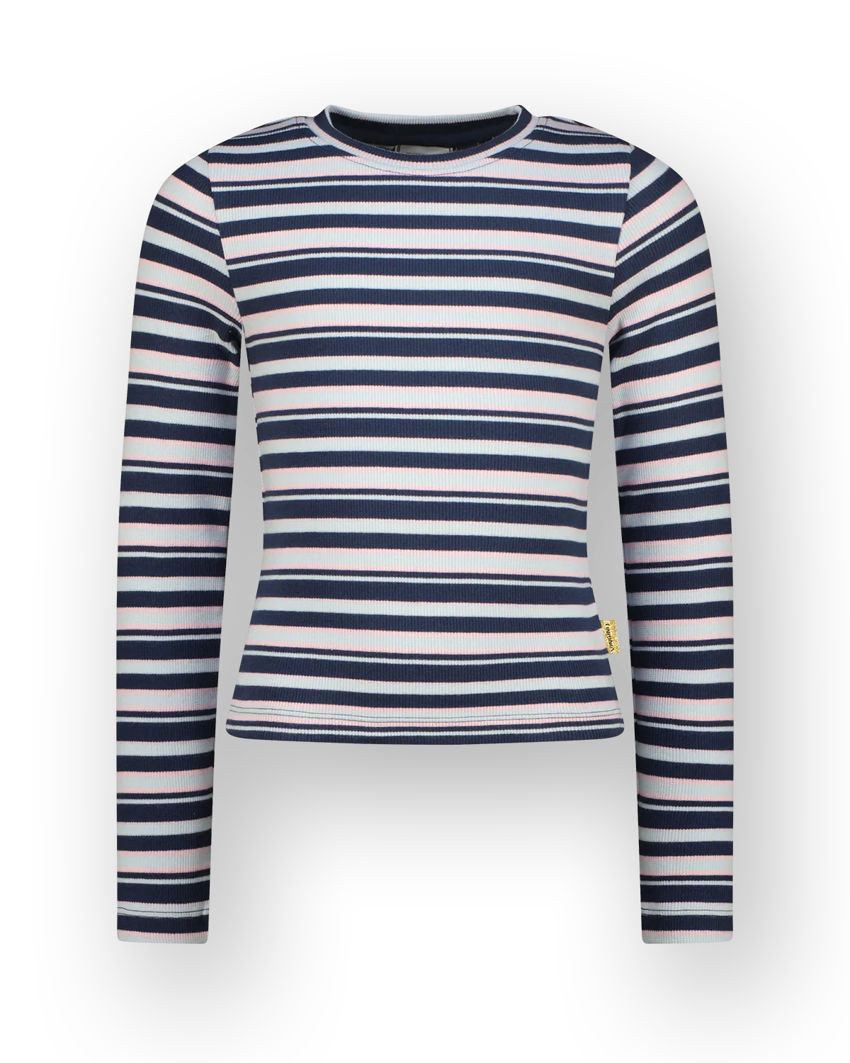 Meisjes T-shirt Basic stripe top | Blauw