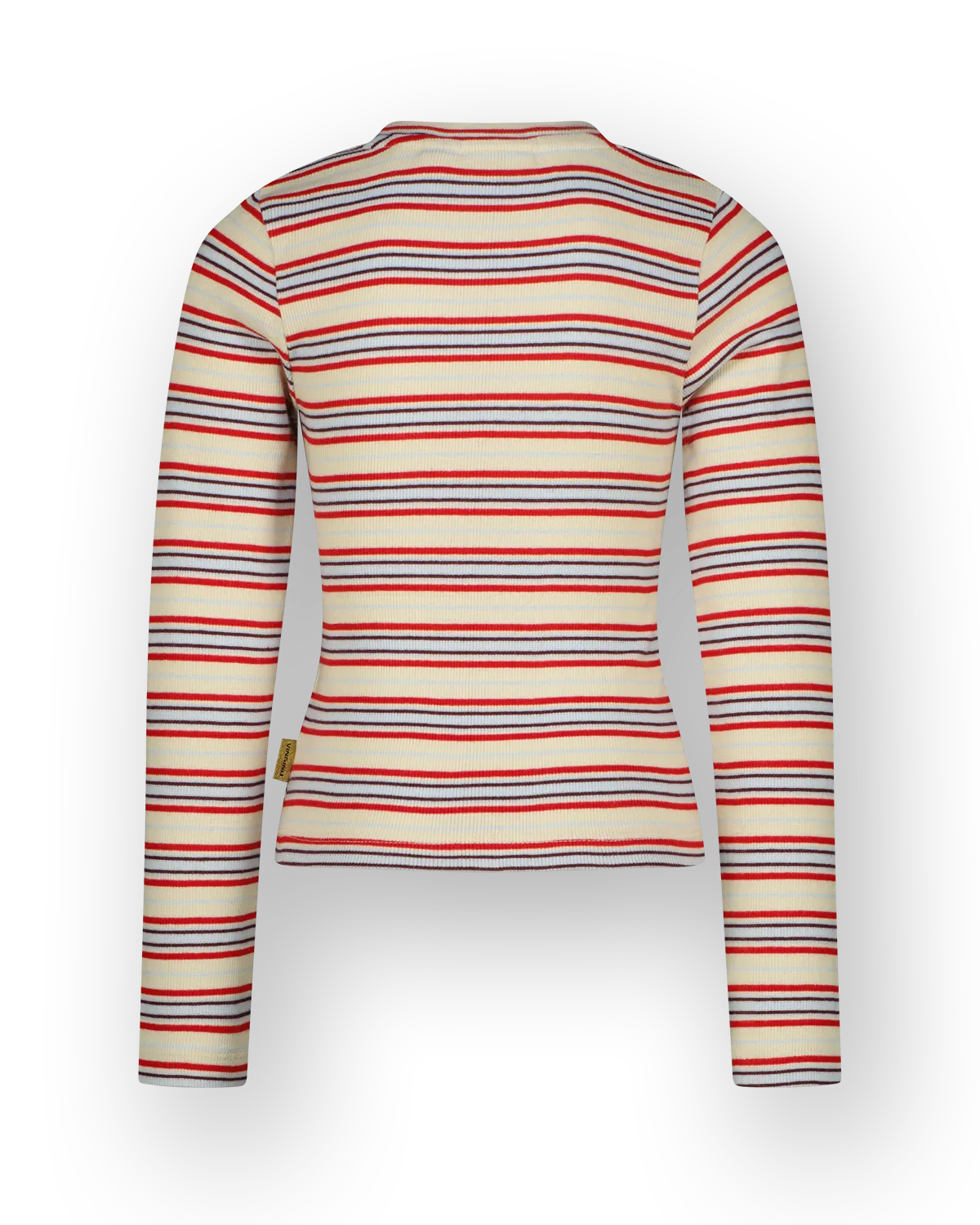 Meisjes T-shirt Basic stripe top | Geel