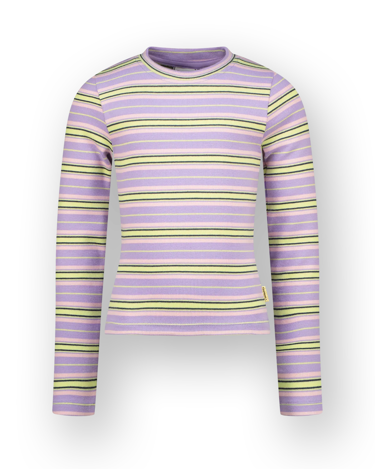 Meisjes T-shirt Basic stripe top | Paars