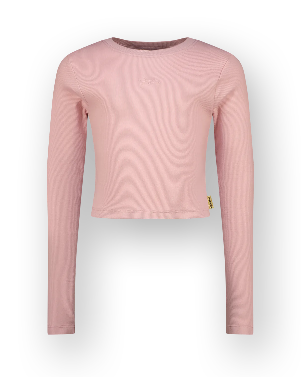T-shirt Basic crop rib top