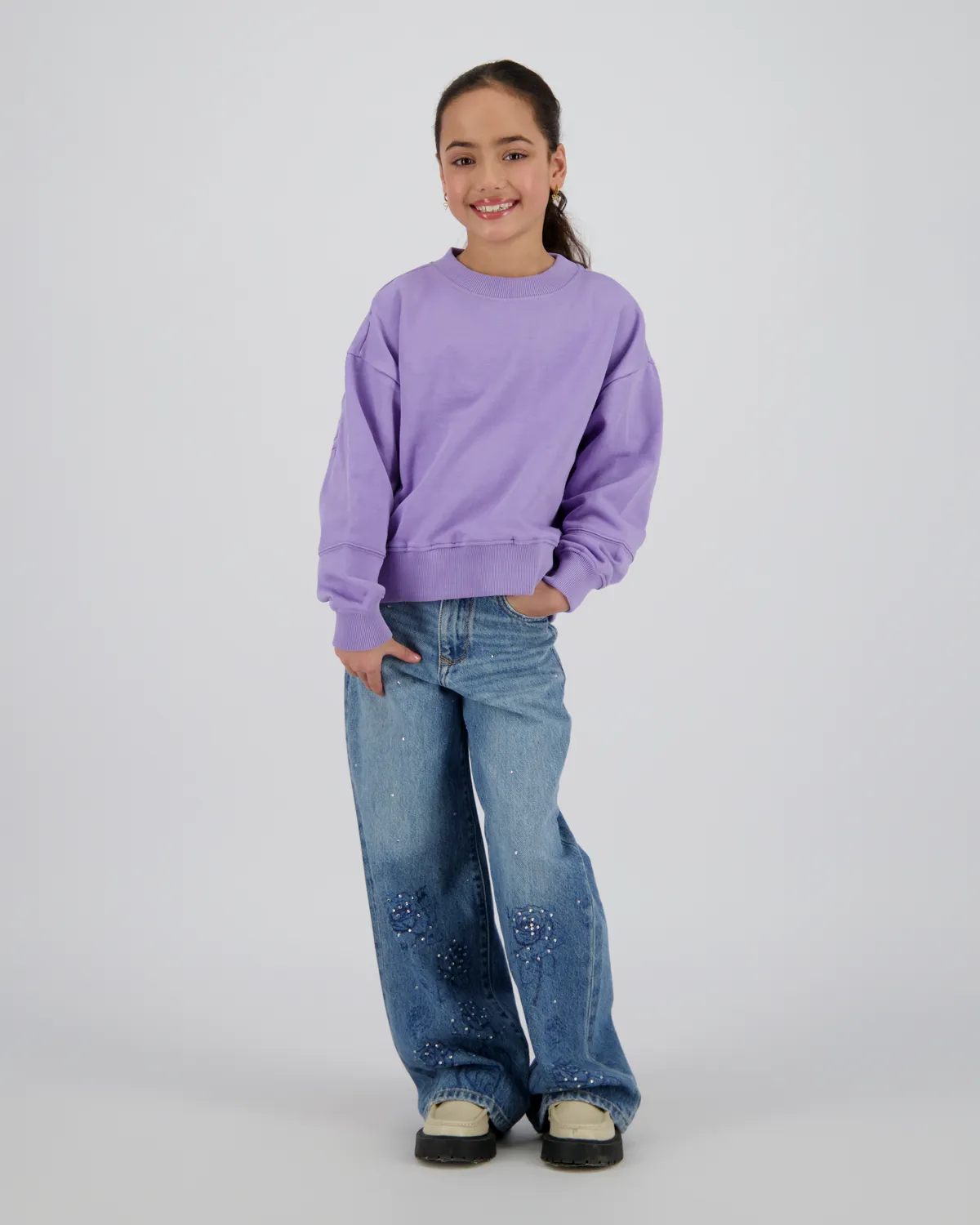 Meisjes Sweater Nimre | Paars