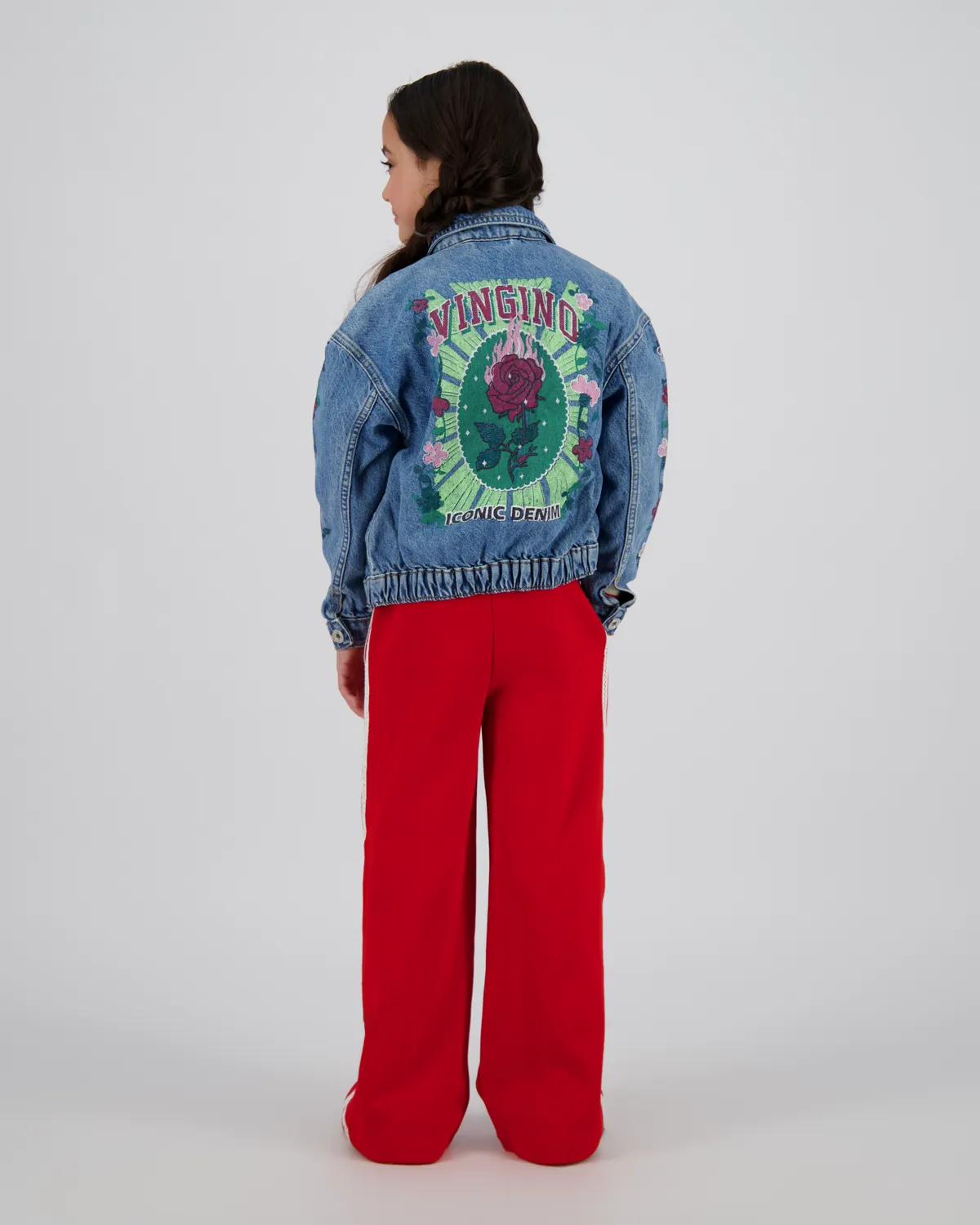 Meisjes Wide leg Broek Sonita | Rood