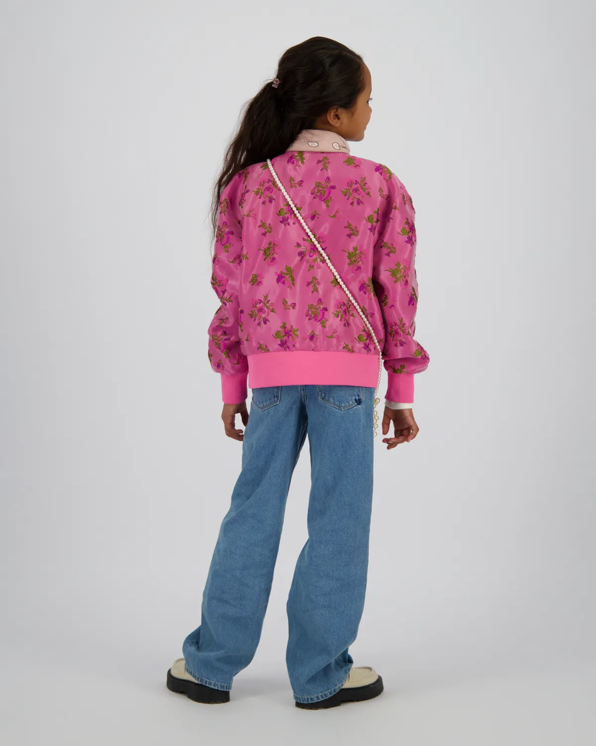Meisjes Wide leg Jeans Cato Bow | Blauw
