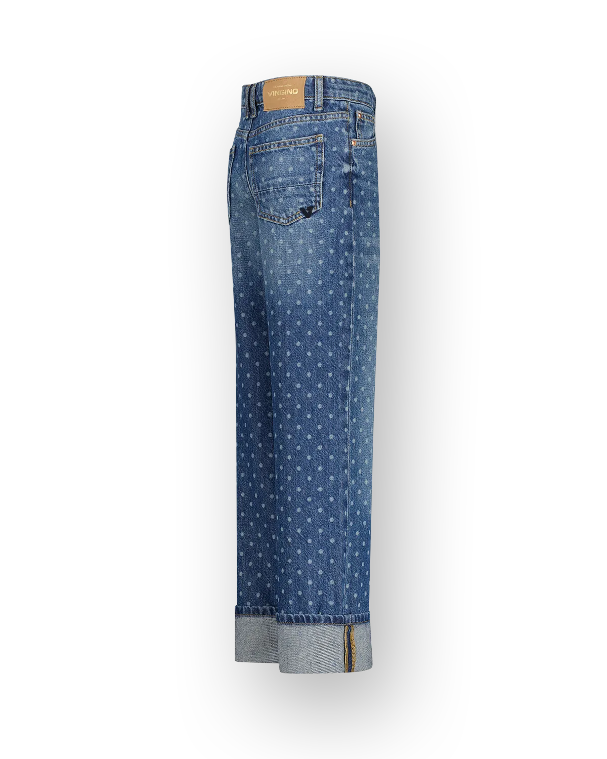 Girls Wide leg Jeans Cato Dots | Blue