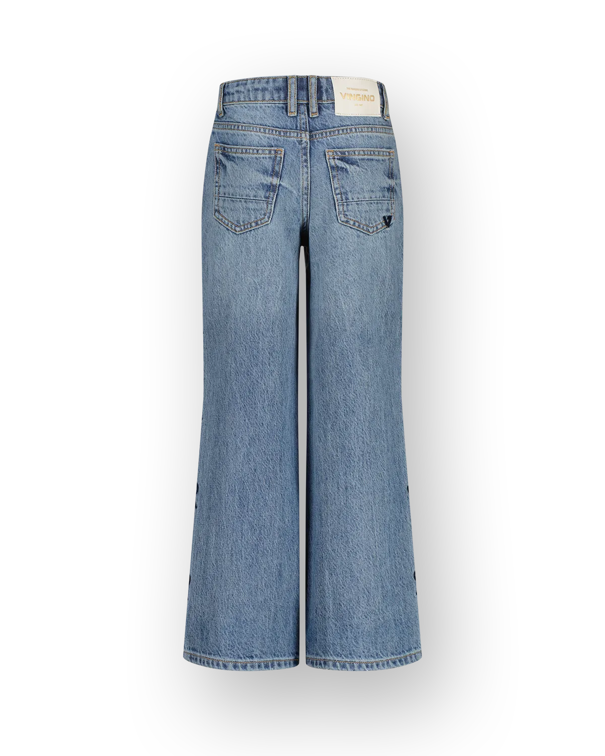 Meisjes Extra wide leg Jeans Cassie Bow | Blauw