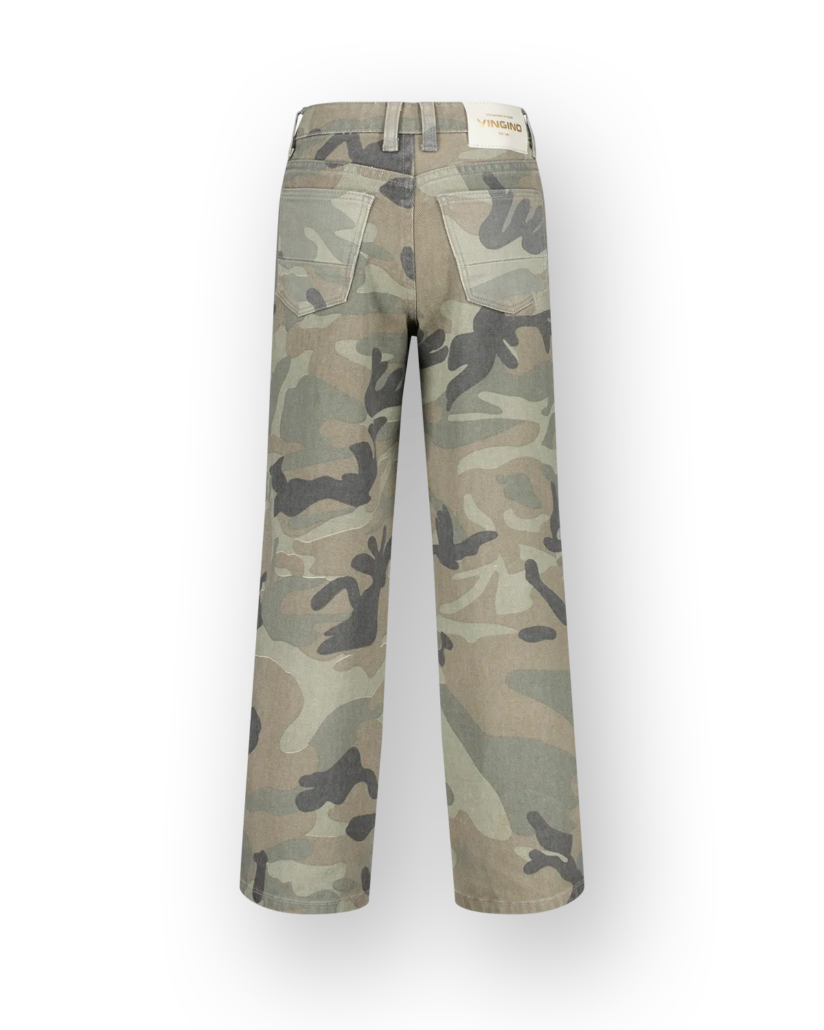 Extra wide leg Jeans Cassie Camo