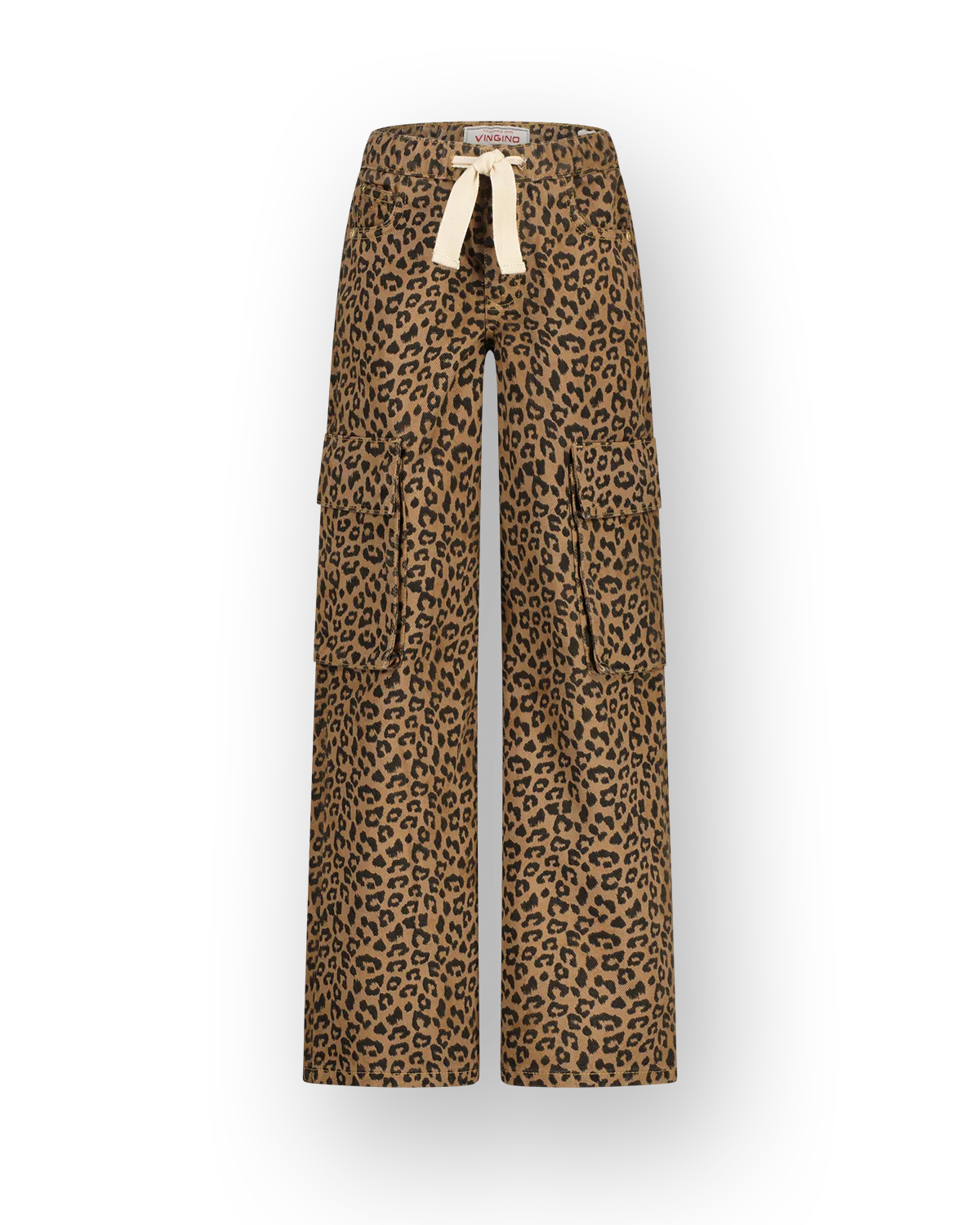 Meisjes Extra wide leg Jeans Cassie Cargo | Bruin