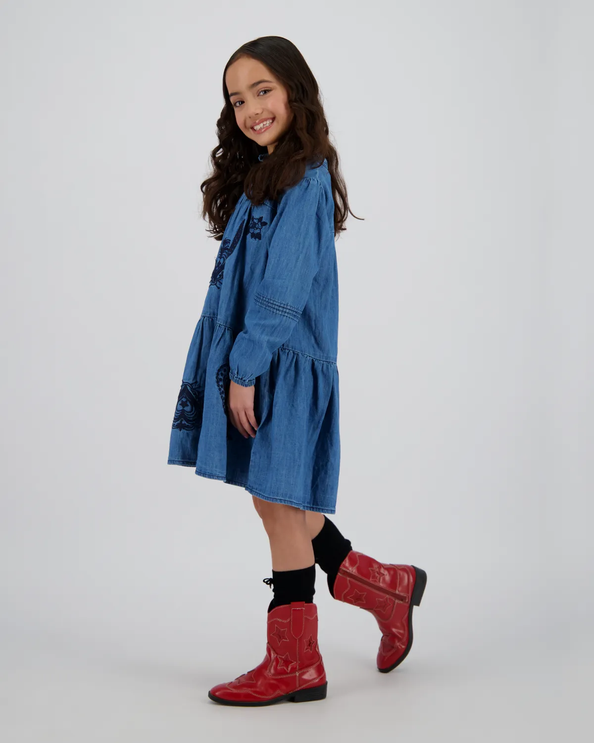 Girls Dress Pascalle | Blue