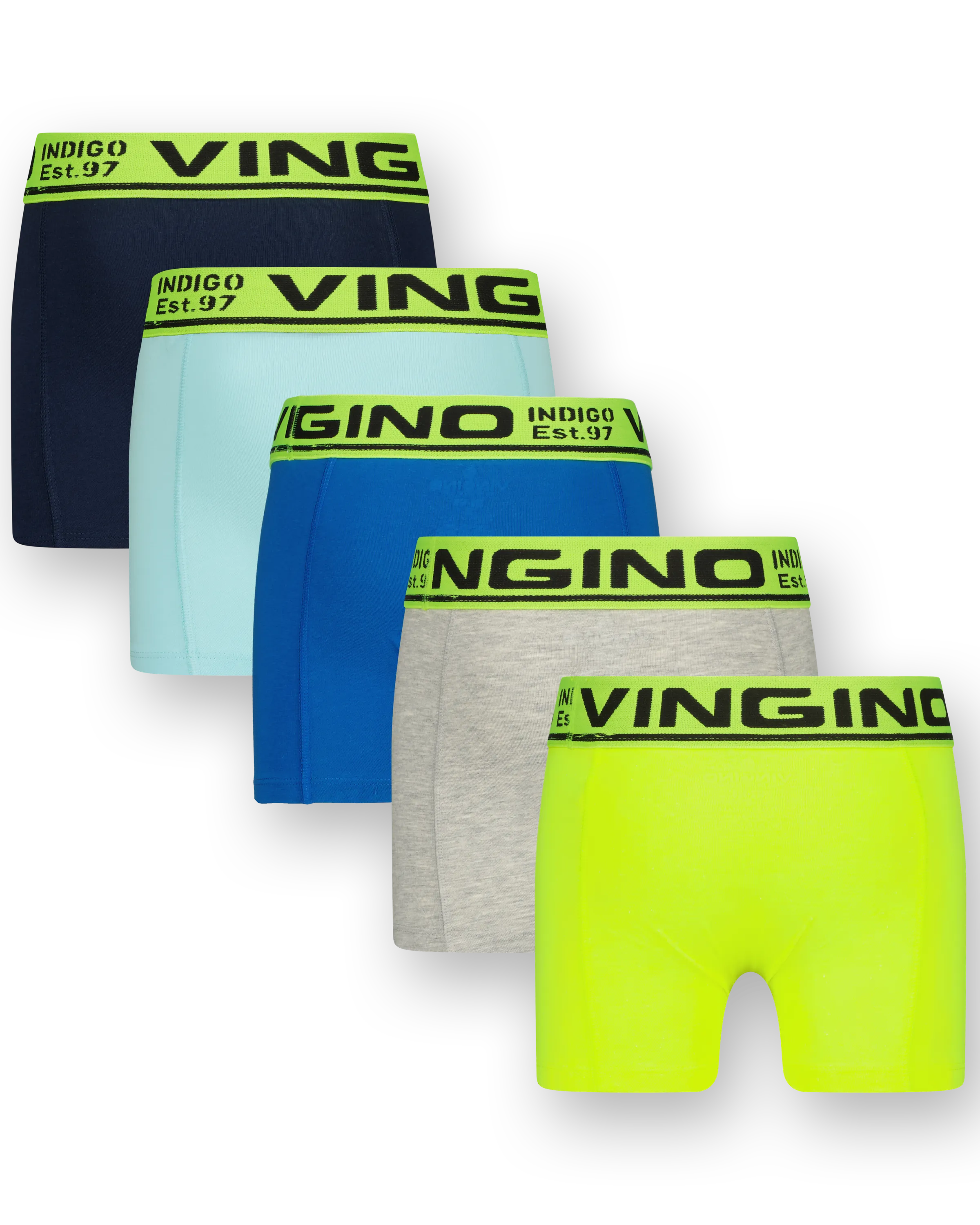 Jongens Boxer B1 5-pack | Groen