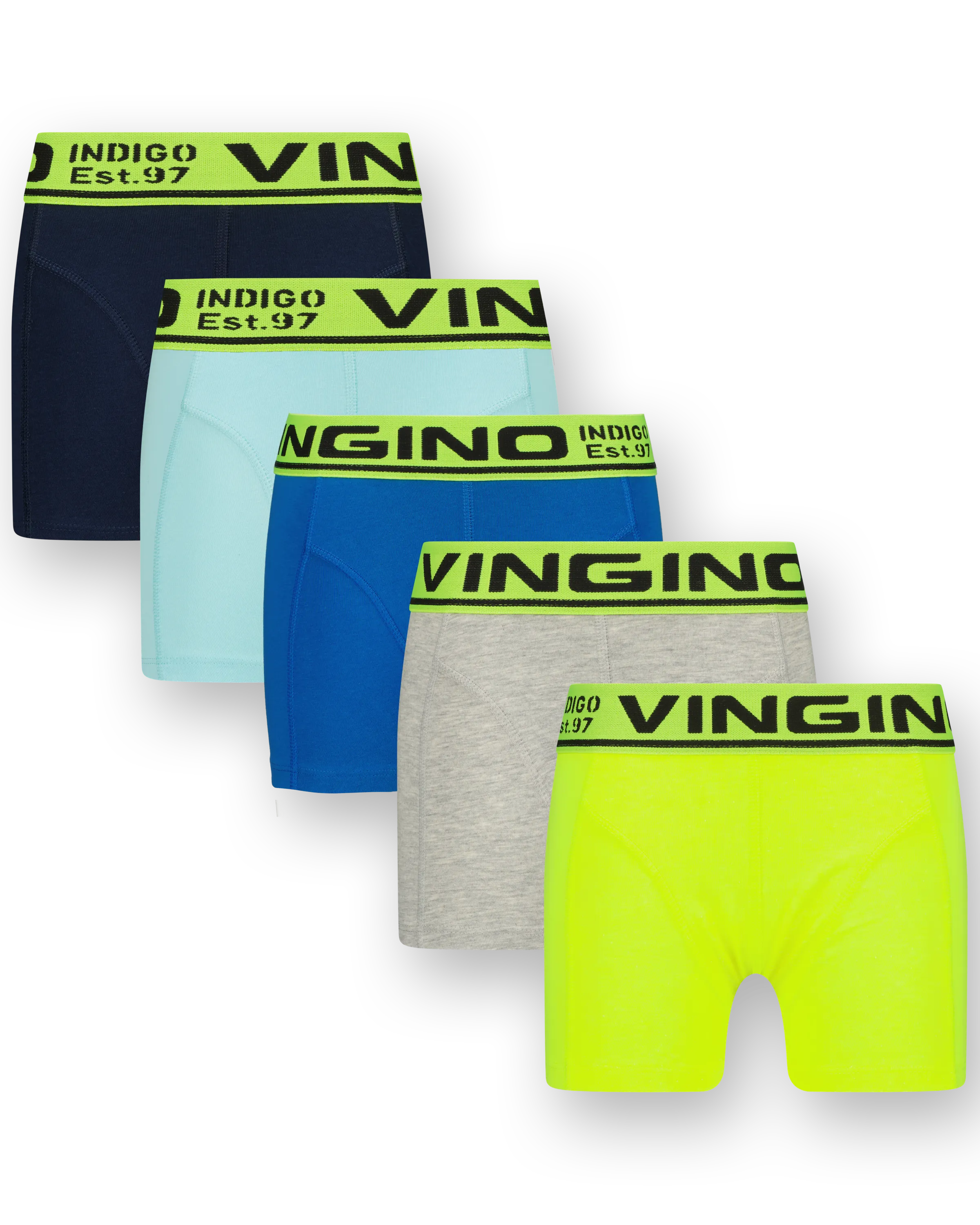 Jongens Boxer B1 5-pack | Groen