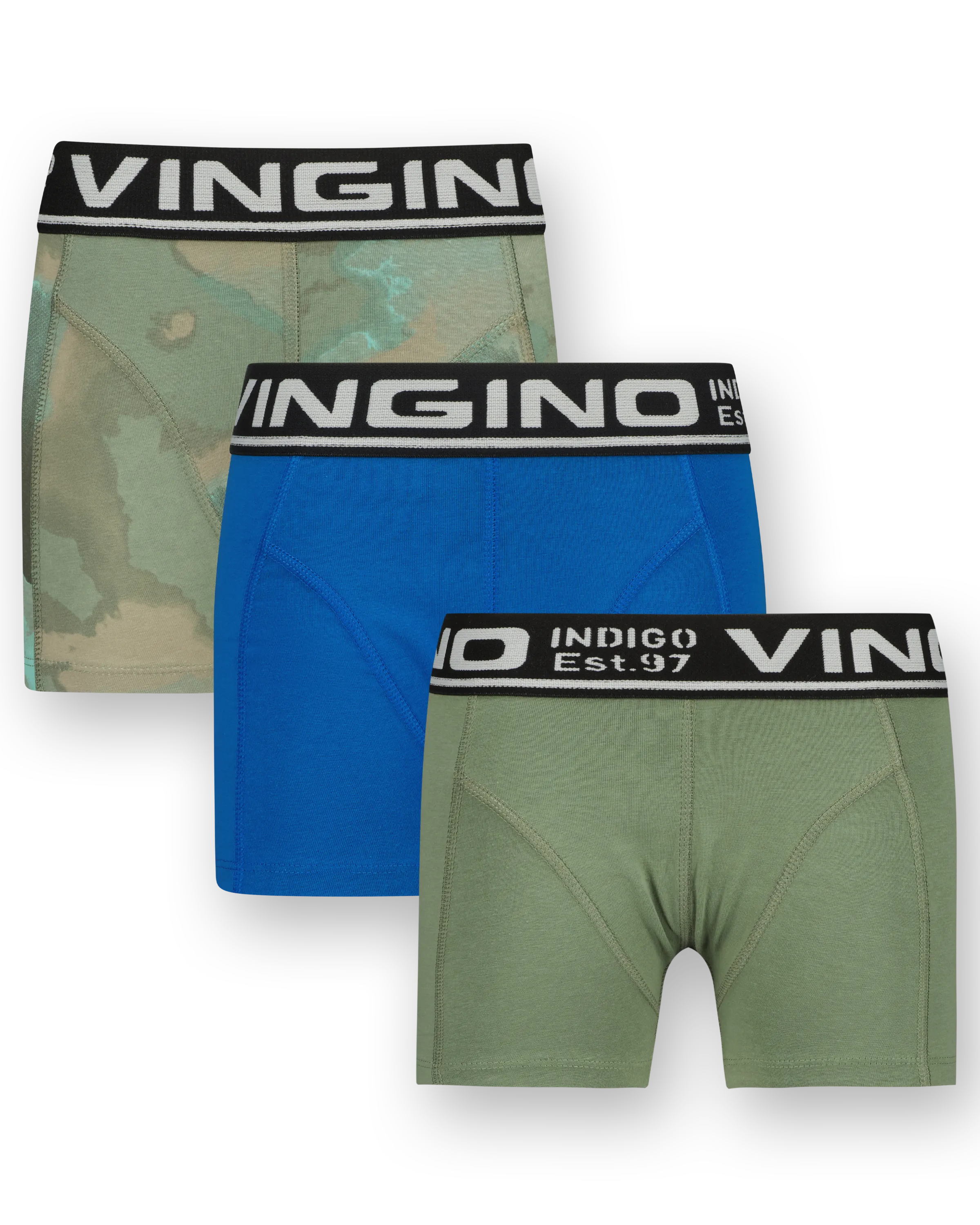 Jongens Boxer B2 3-pack | Groen