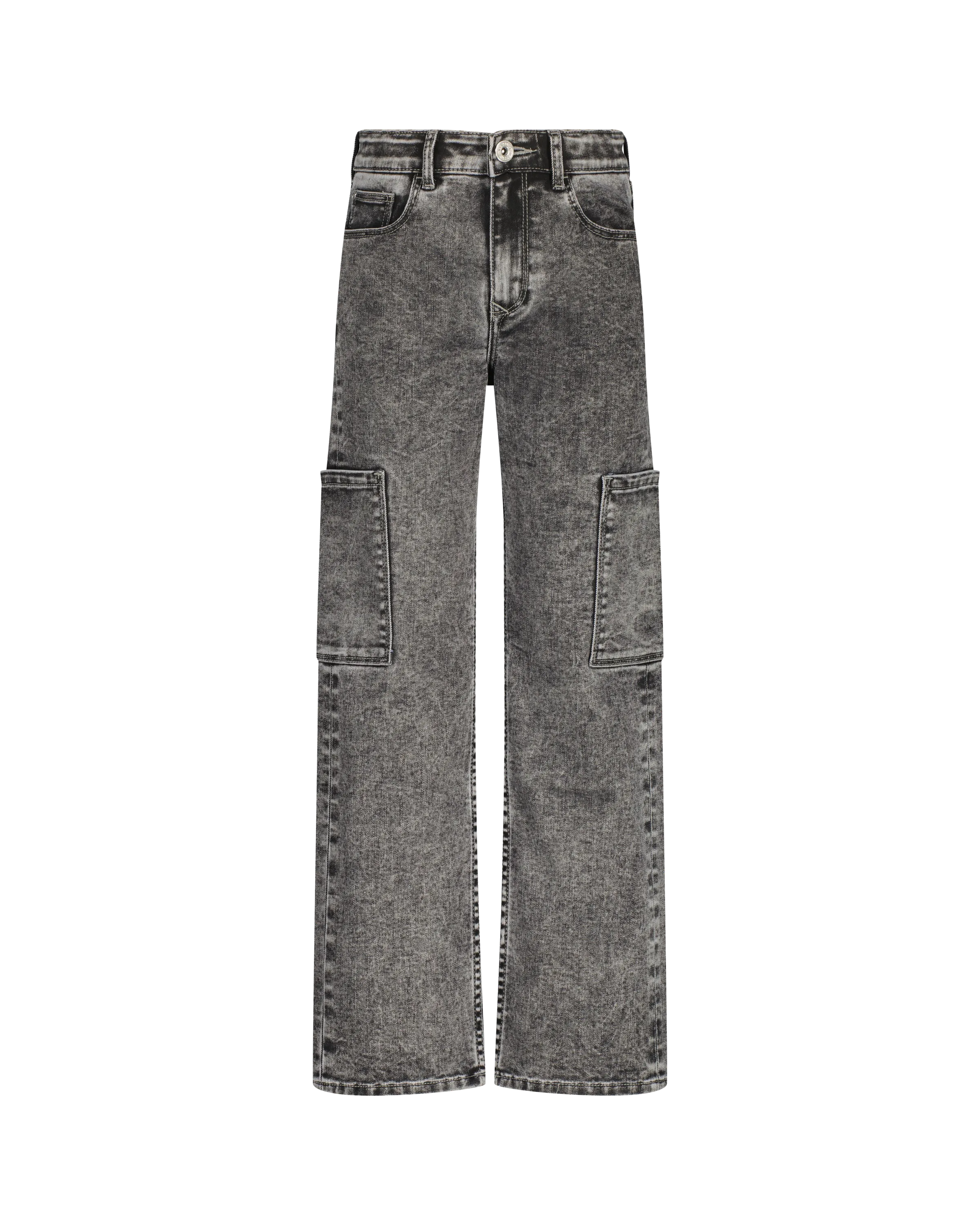 Girls Wide leg Jeans Coco Cargo | Grey