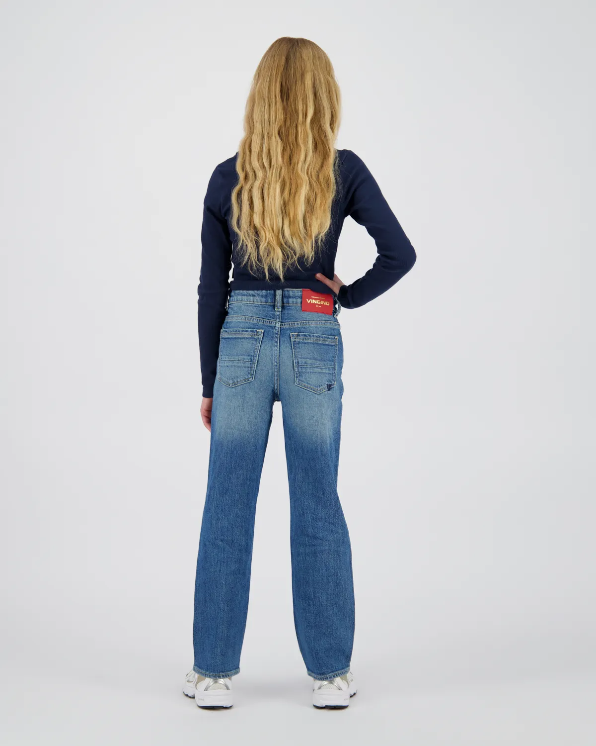 Meisjes Straight Jeans Clara | Blauw
