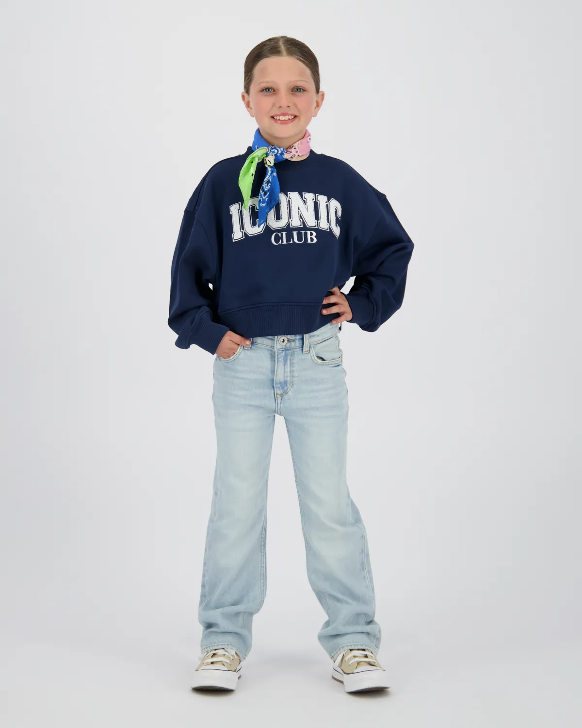 Meisjes Straight Jeans Clara | Blauw
