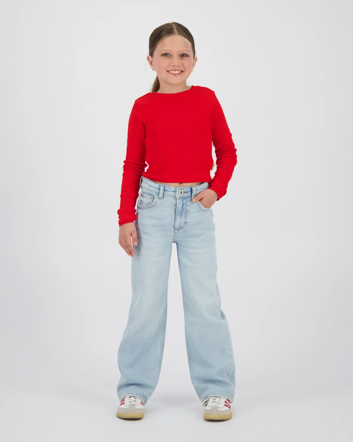 Meisjes Wide leg Jeans Cecile | Blauw