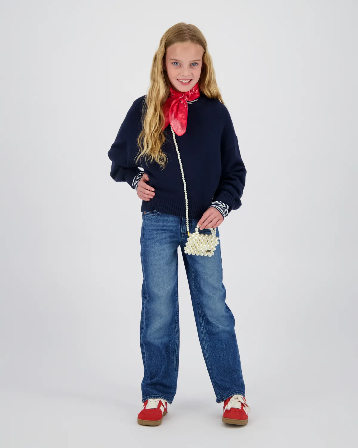 Meisjes Wide leg Jeans Cecile | Blauw