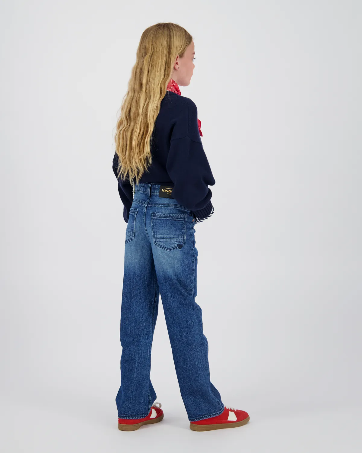 Meisjes Wide leg Jeans Cecile | Blauw