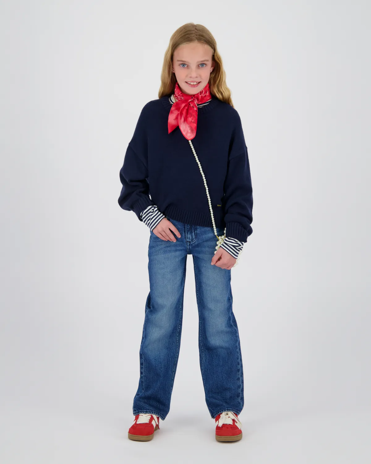 Meisjes Wide leg Jeans Cecile | Blauw
