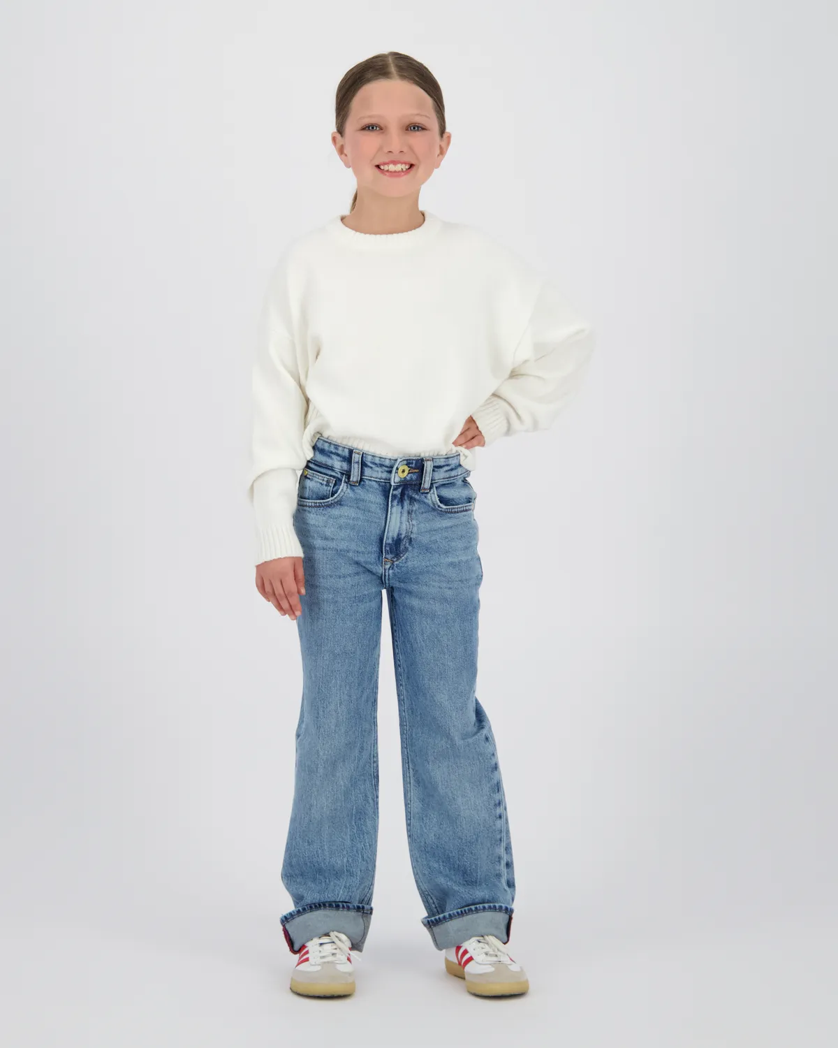 Meisjes Wide leg Jeans Cecile | Blauw
