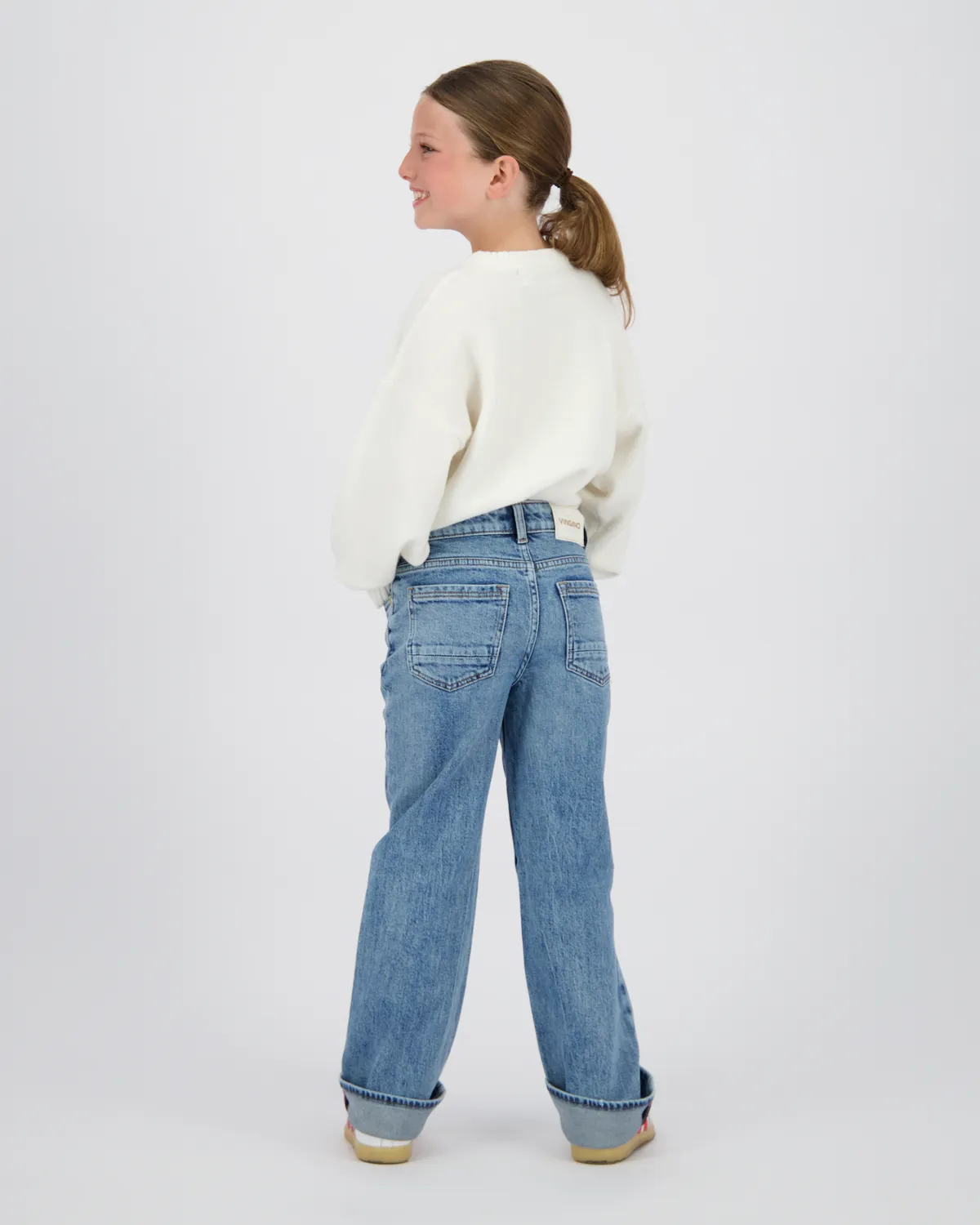 Meisjes Wide leg Jeans Cecile | Blauw