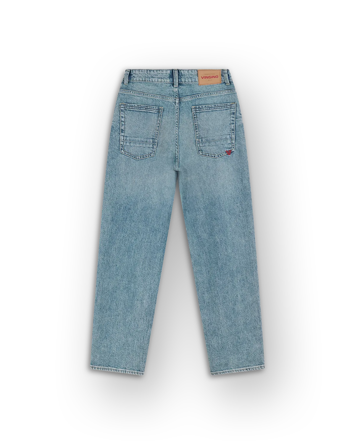 Jongens Baggy Jeans Karter badge | Blauw
