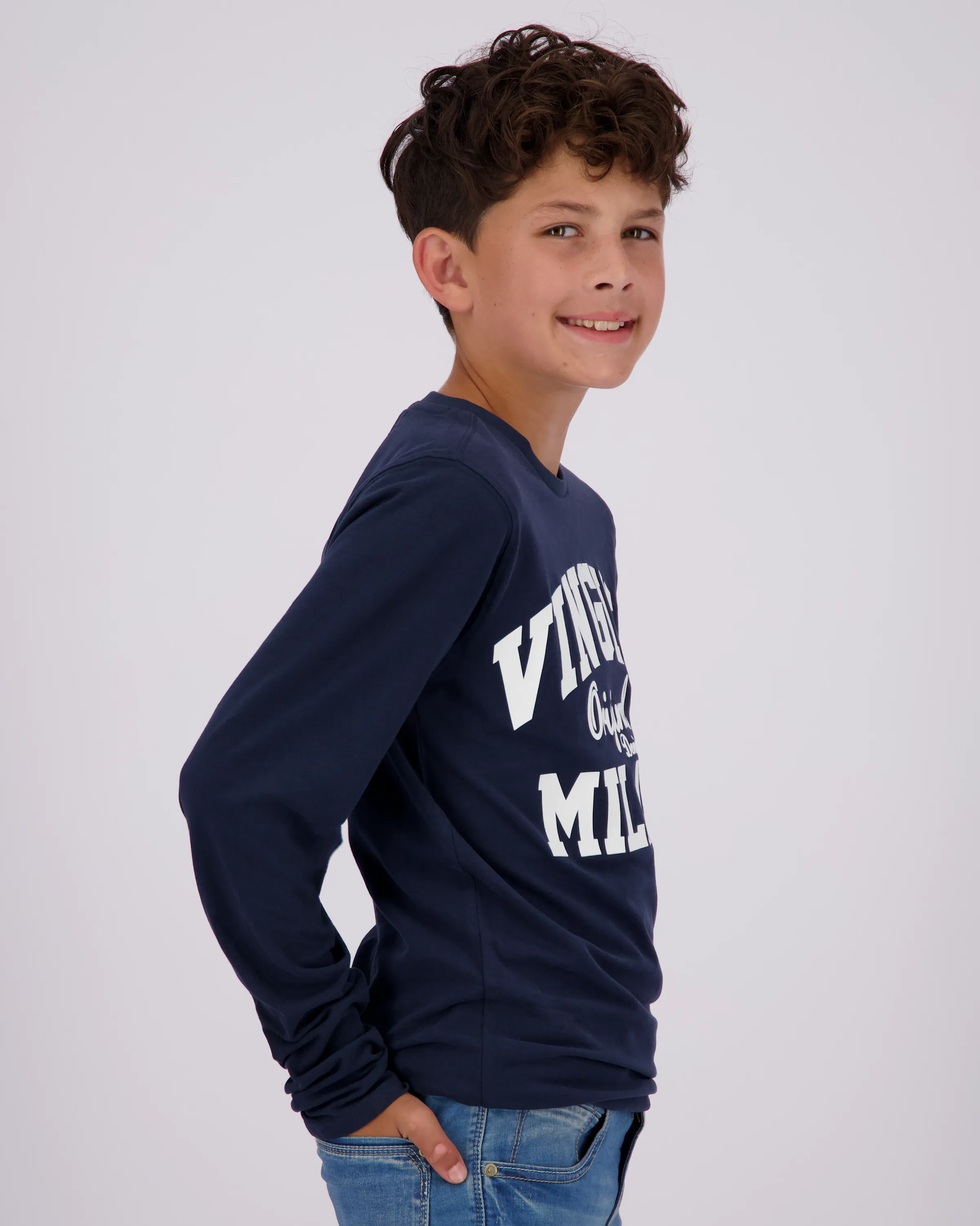 Boys Classic logo Longsleeve | Blue