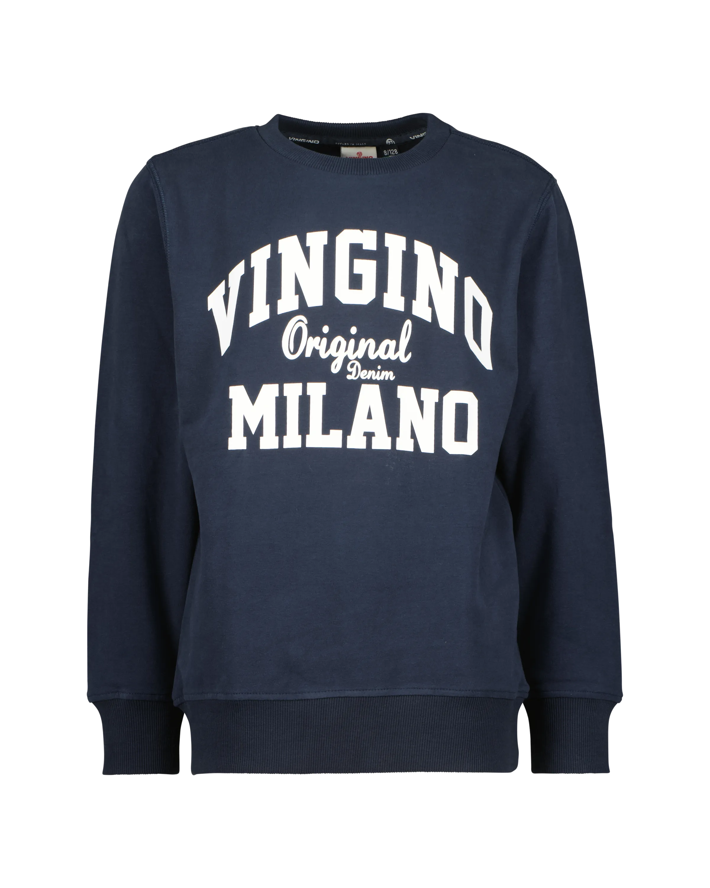 Jongens Classic crew logo hoodie | Blauw