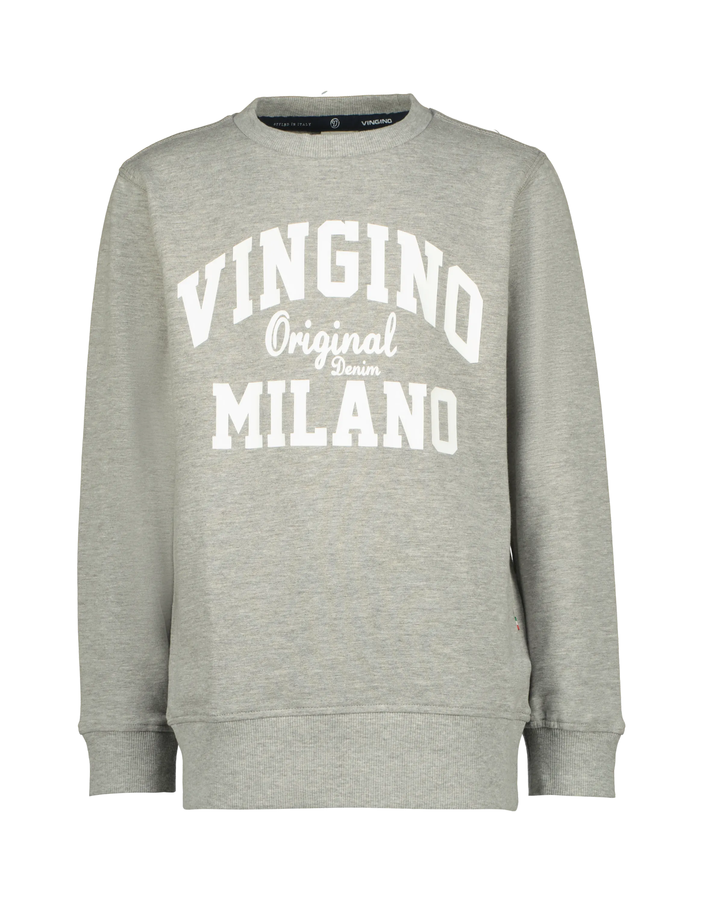 Jongens Classic crew logo hoodie | Grijs