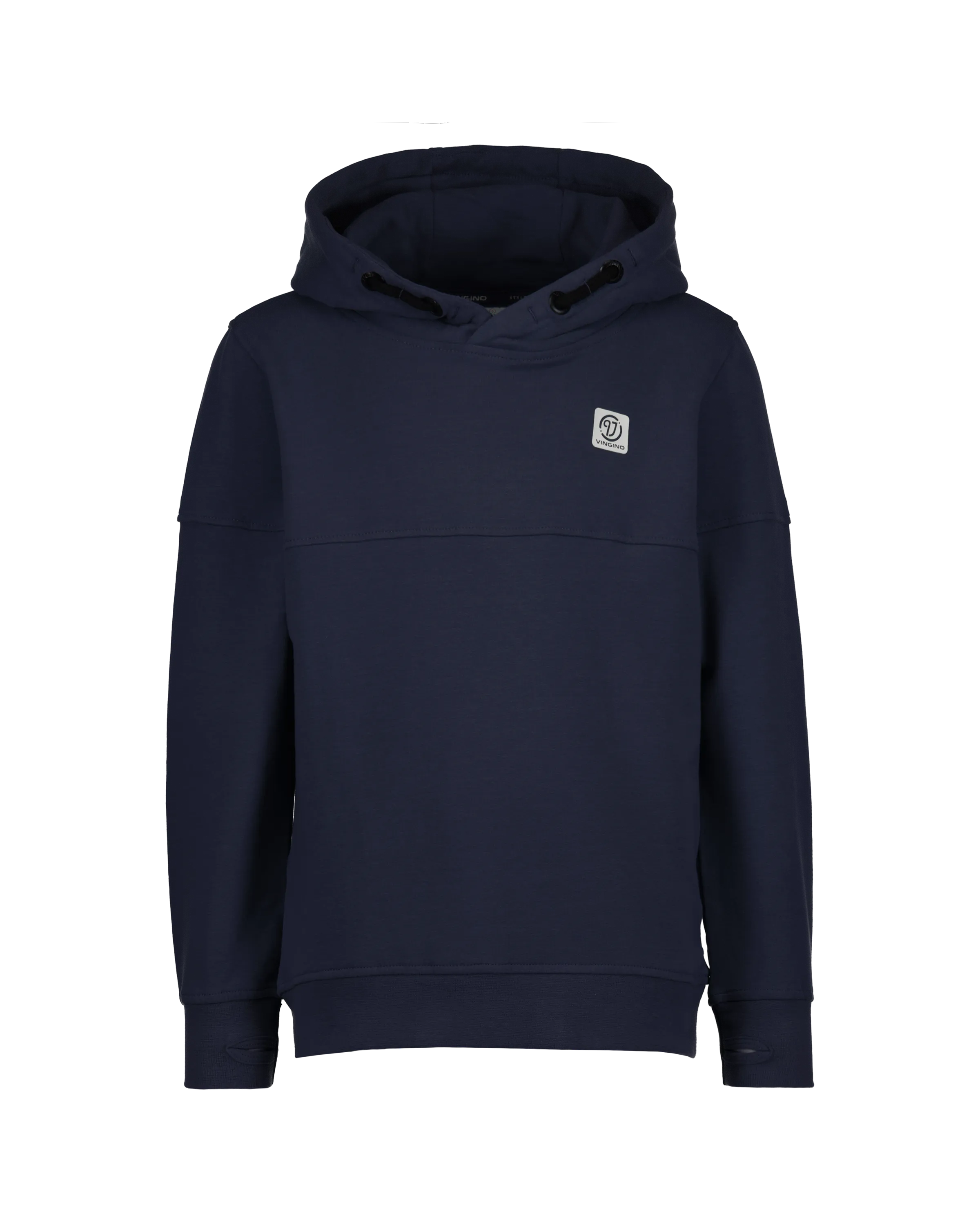 Jongens Basic logo hoodie | Blauw