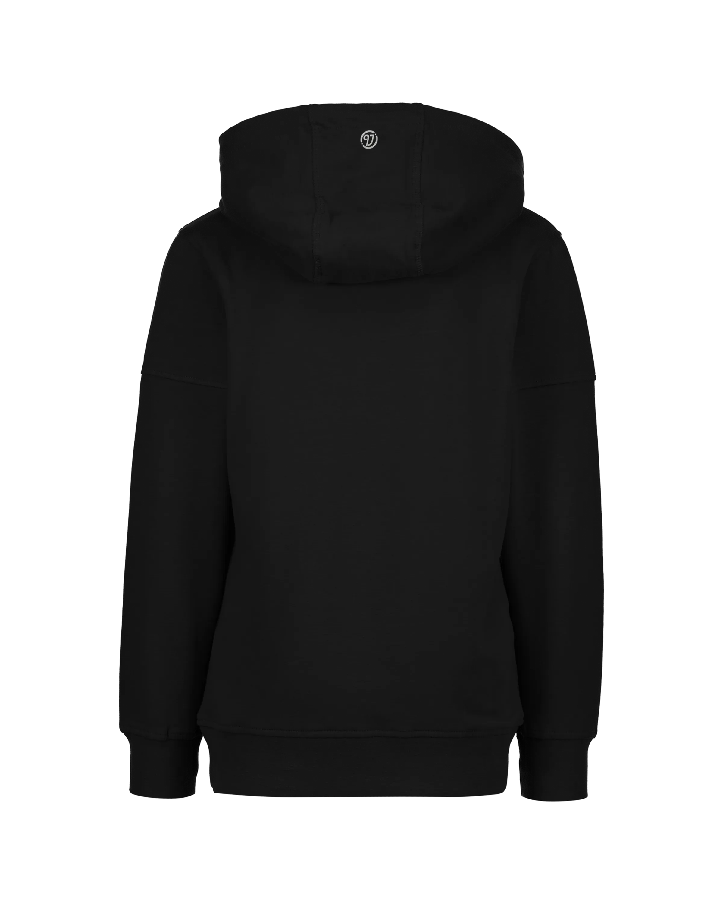 Jongens Basic logo hoodie | Zwart