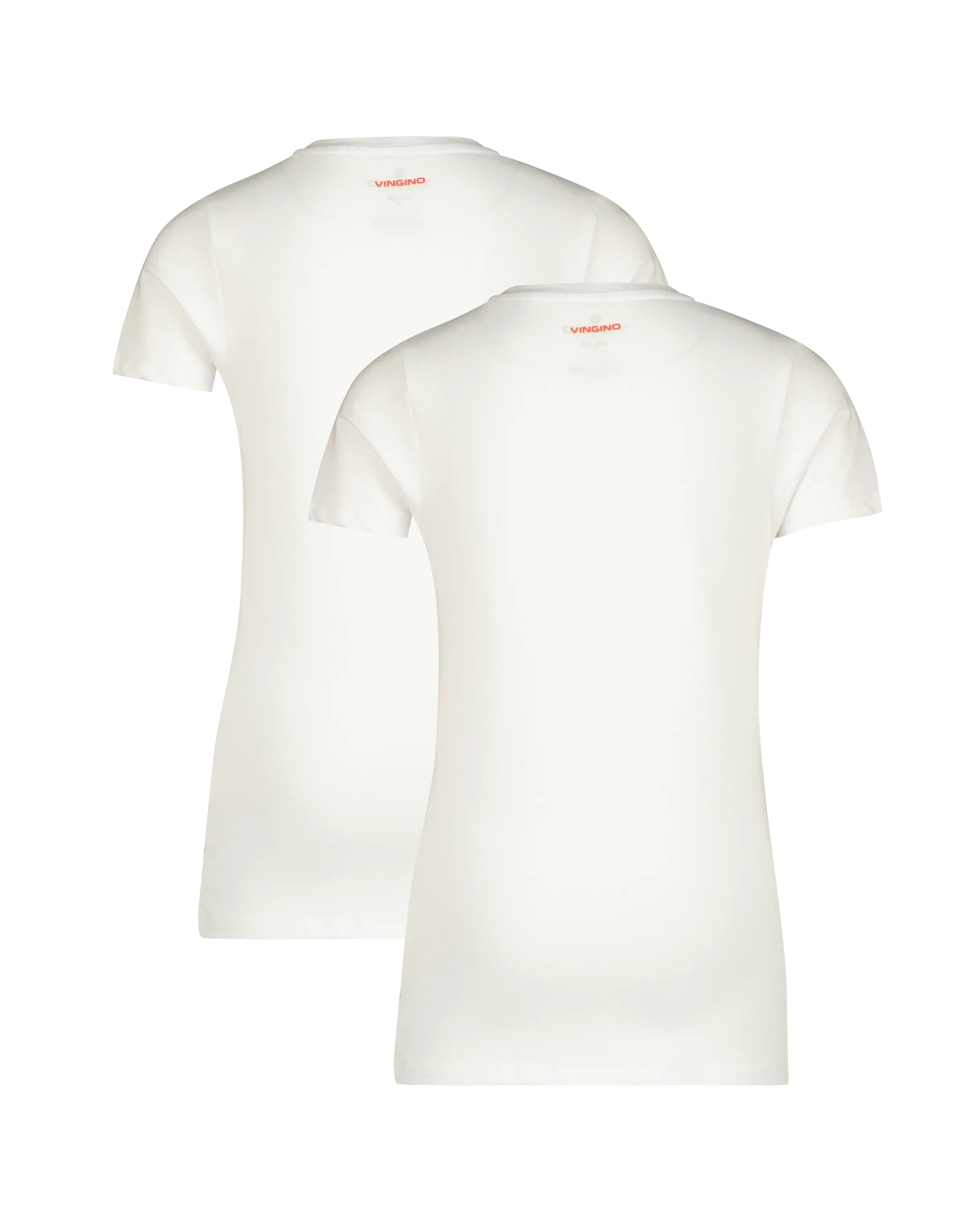 Boys T-shirt V-neck 2 pack | White
