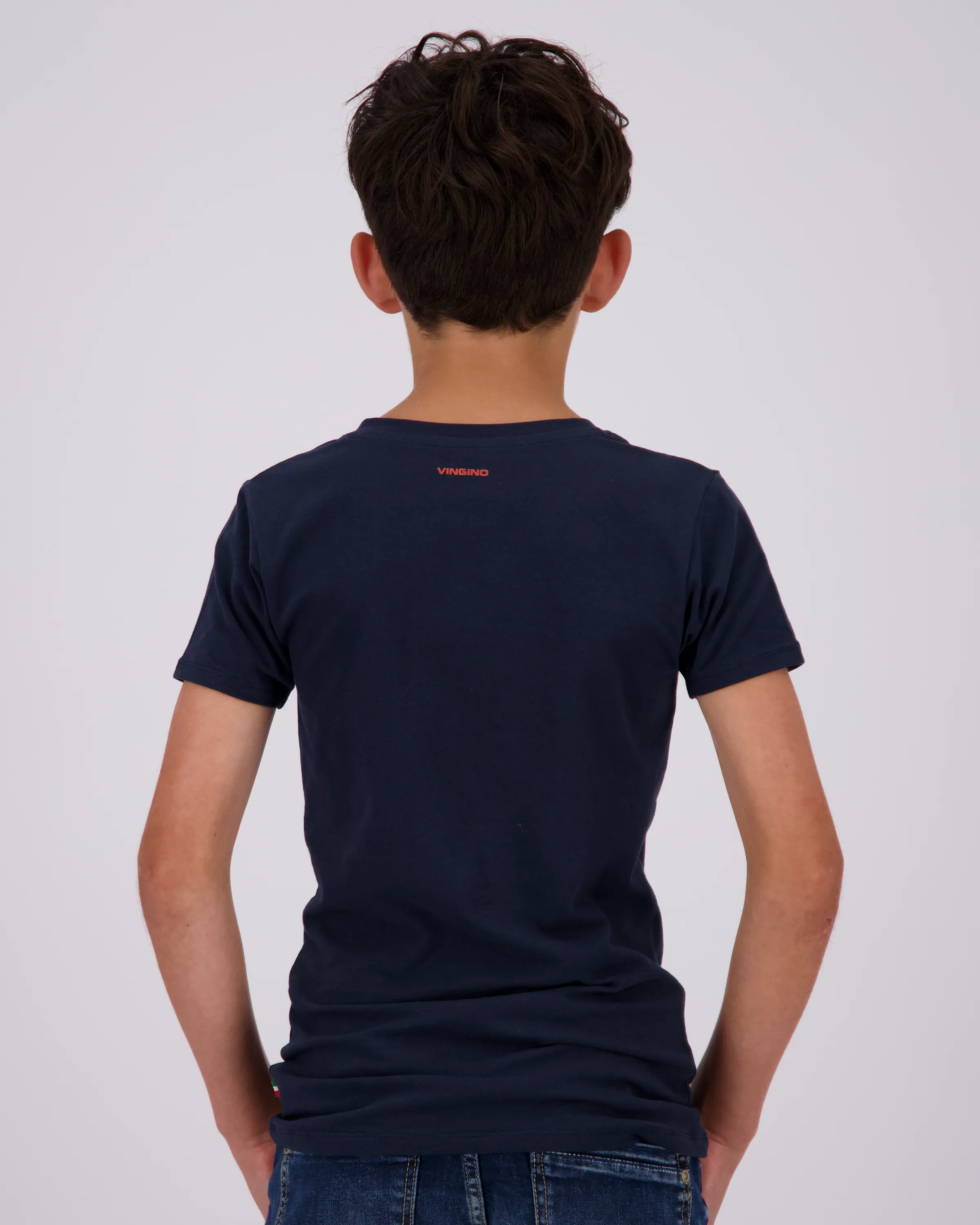 Boys T-shirt V-neck 2 pack | Blue