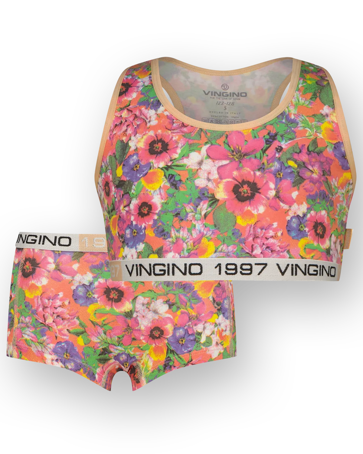 Underwear Set G-SO25-7 flower top set