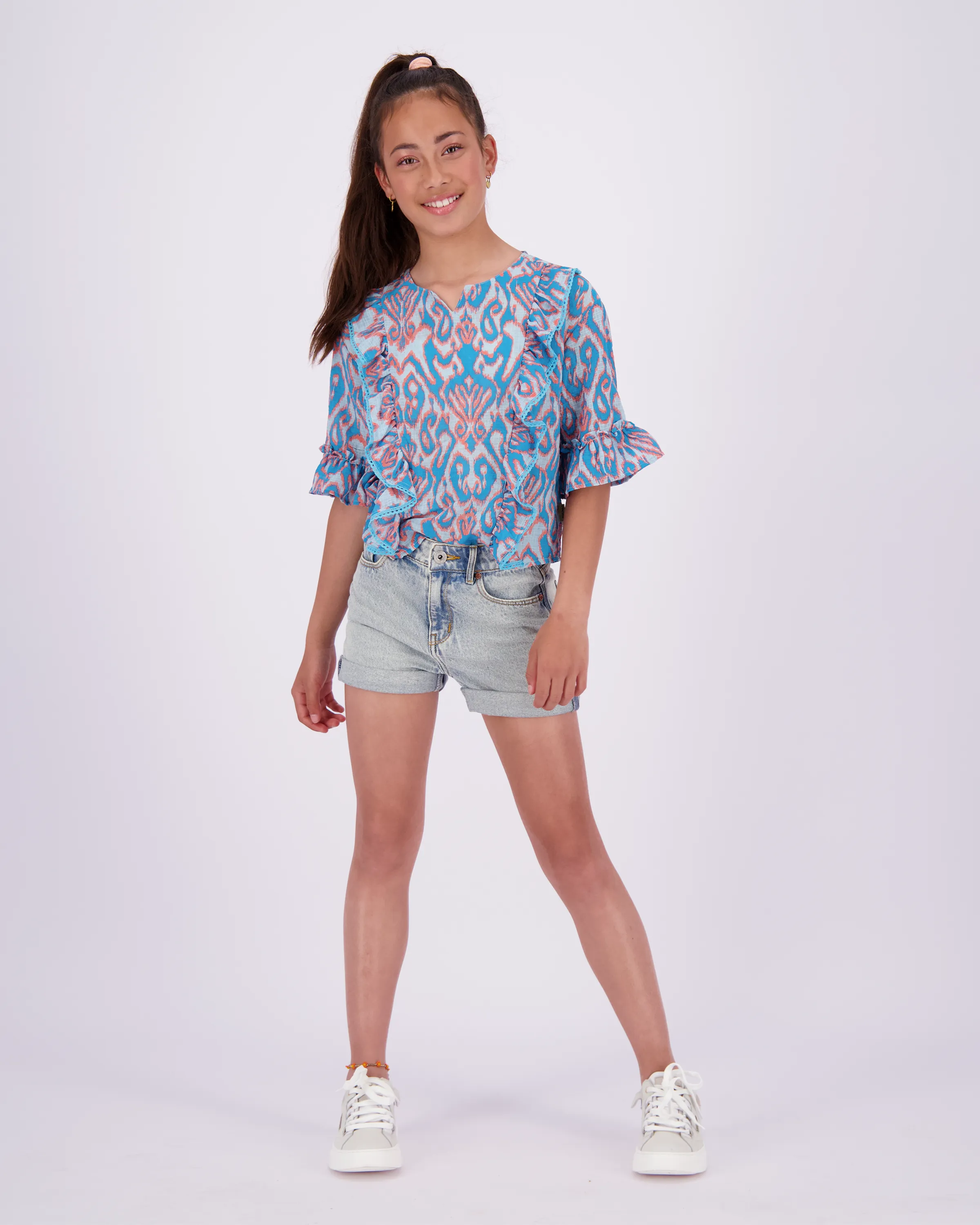 Meisjes Top Letty | Blauw