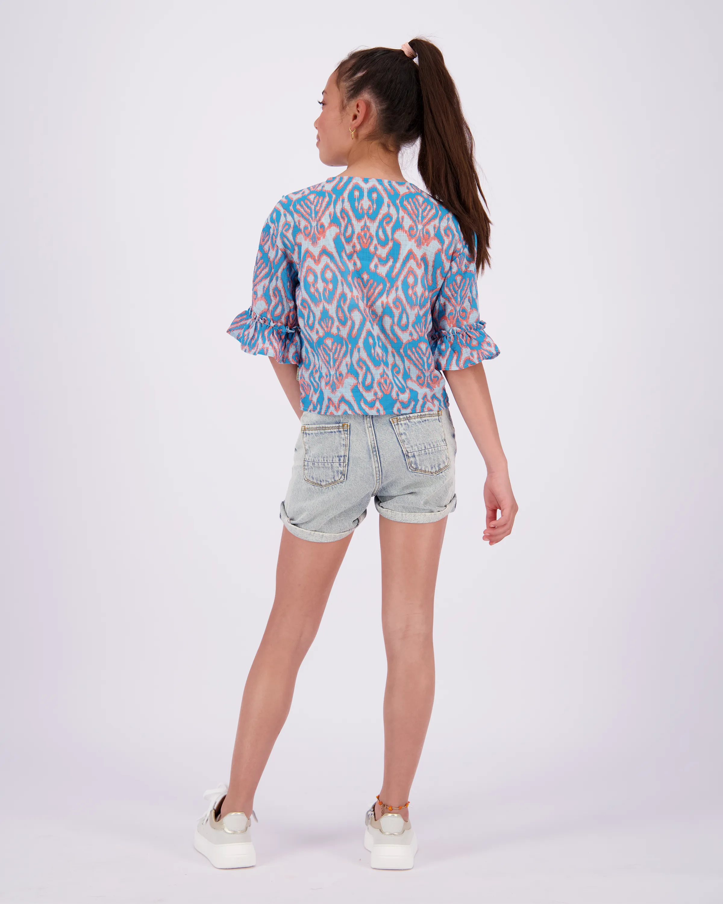 Meisjes Top Letty | Blauw