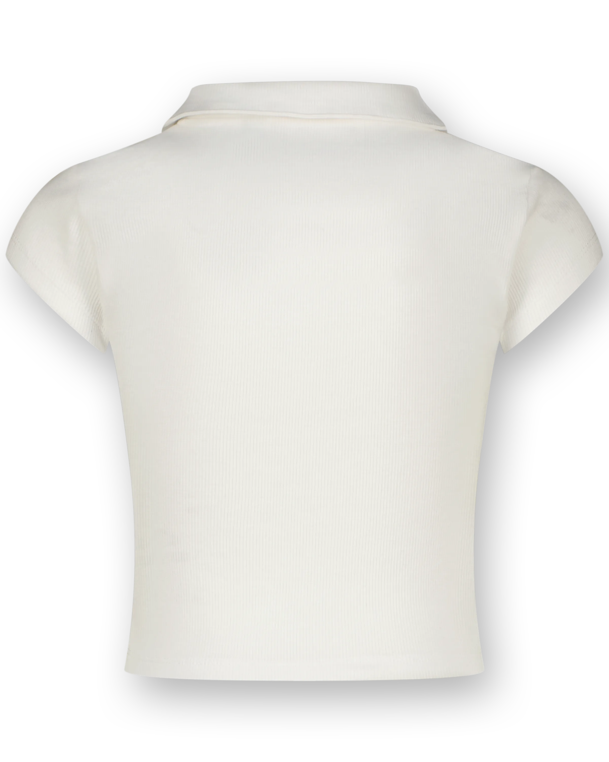 Top G-Basic-Crop Rib Polo