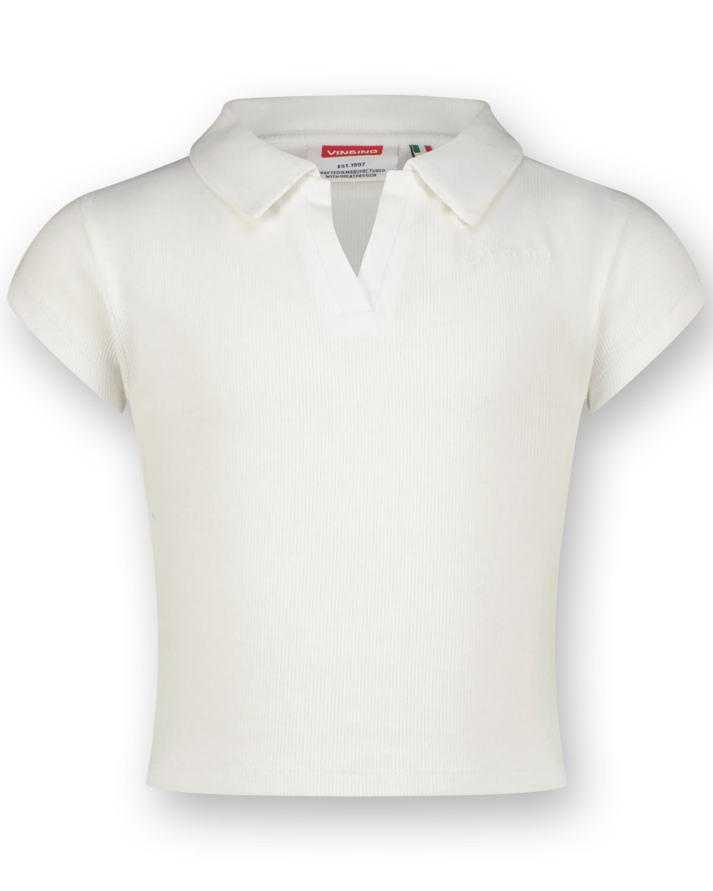 Top G-Basic-Crop Rib Polo