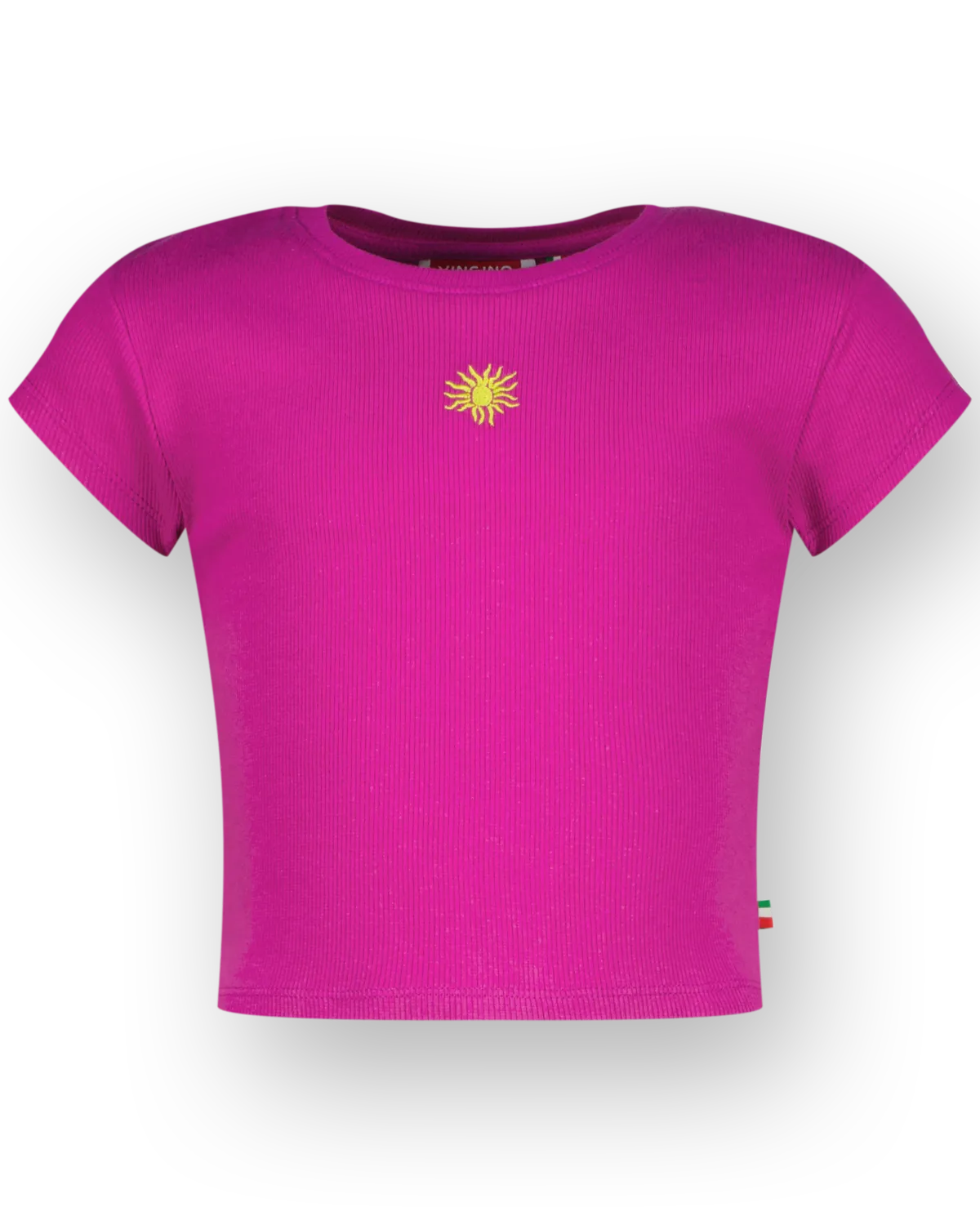 T-Shirt Basic-Crop Rib Tee