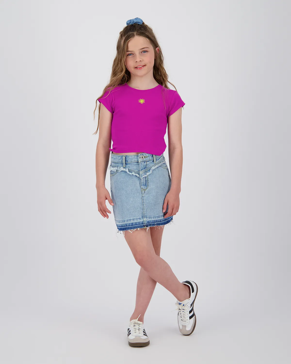 T-Shirt Basic-Crop Rib Tee