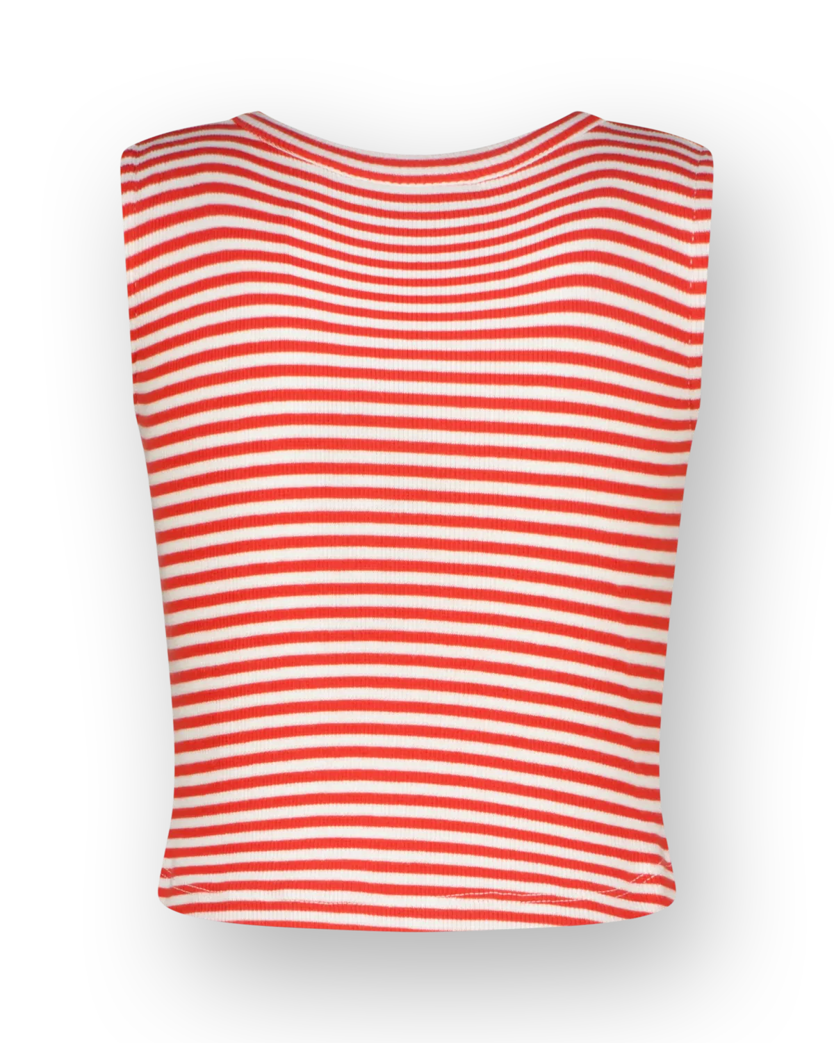 Top Basic-Crop Rib Top Stripe