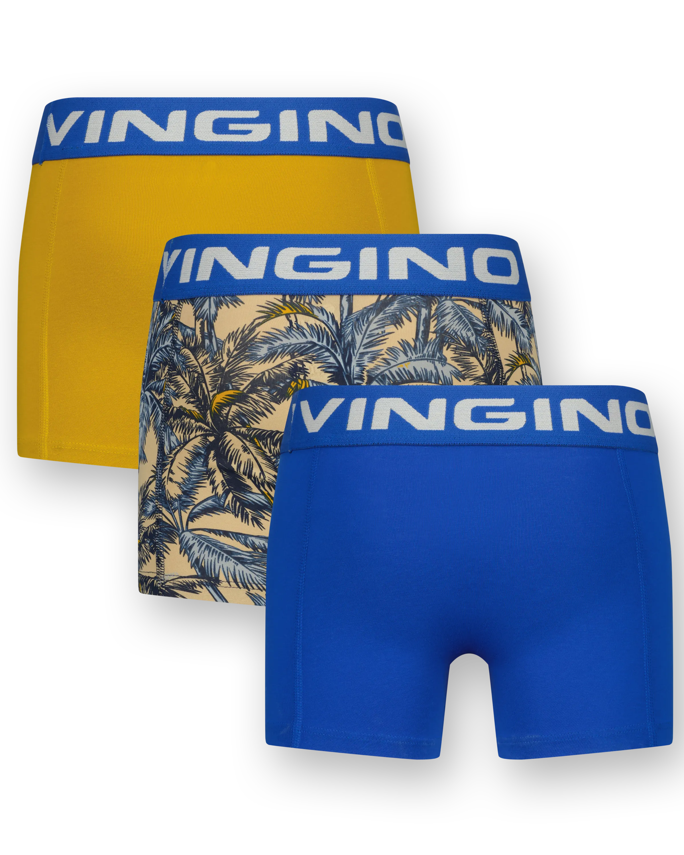 Boxershorts B-242-1 Palm Blue 3 Pack