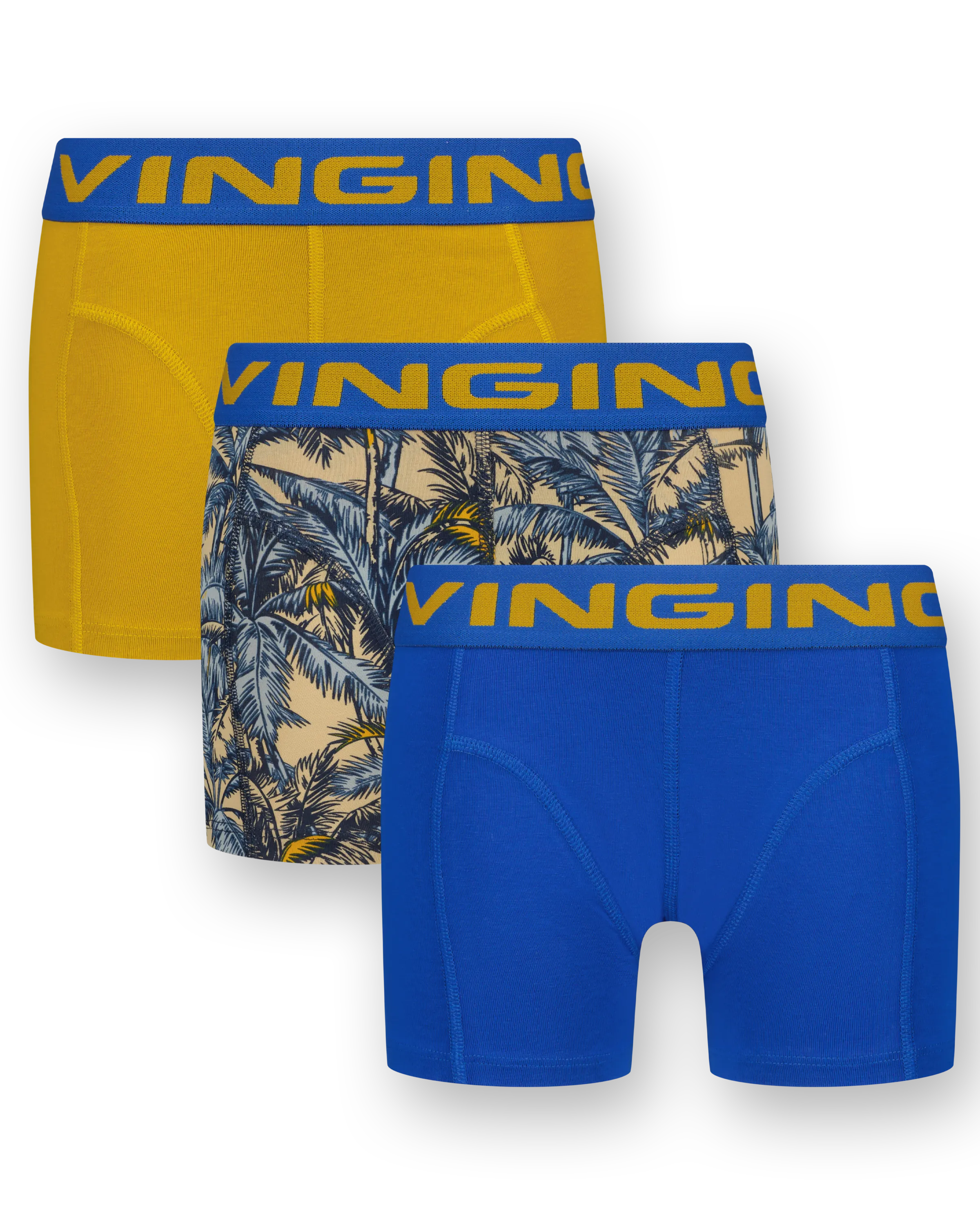 Boxershorts B-242-1 Palm Blue 3 Pack