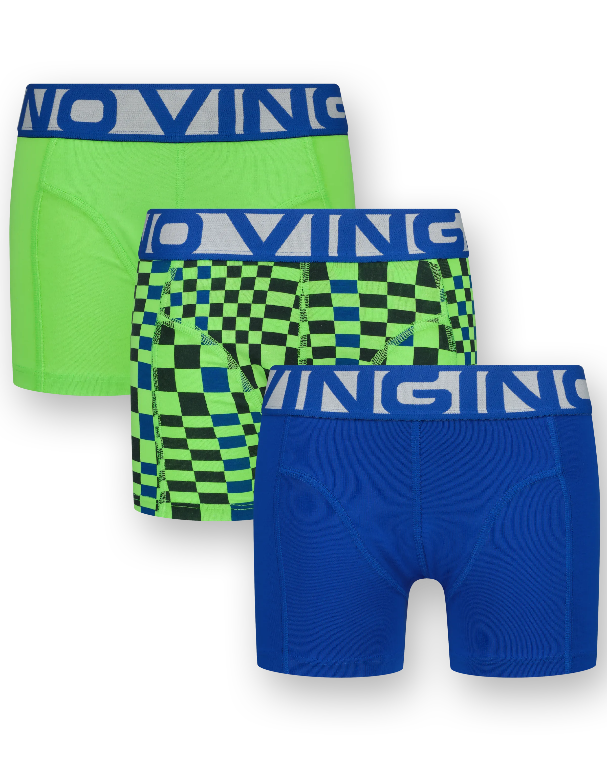 Boxershorts B-242-3 Graphic Blue 3 Pack