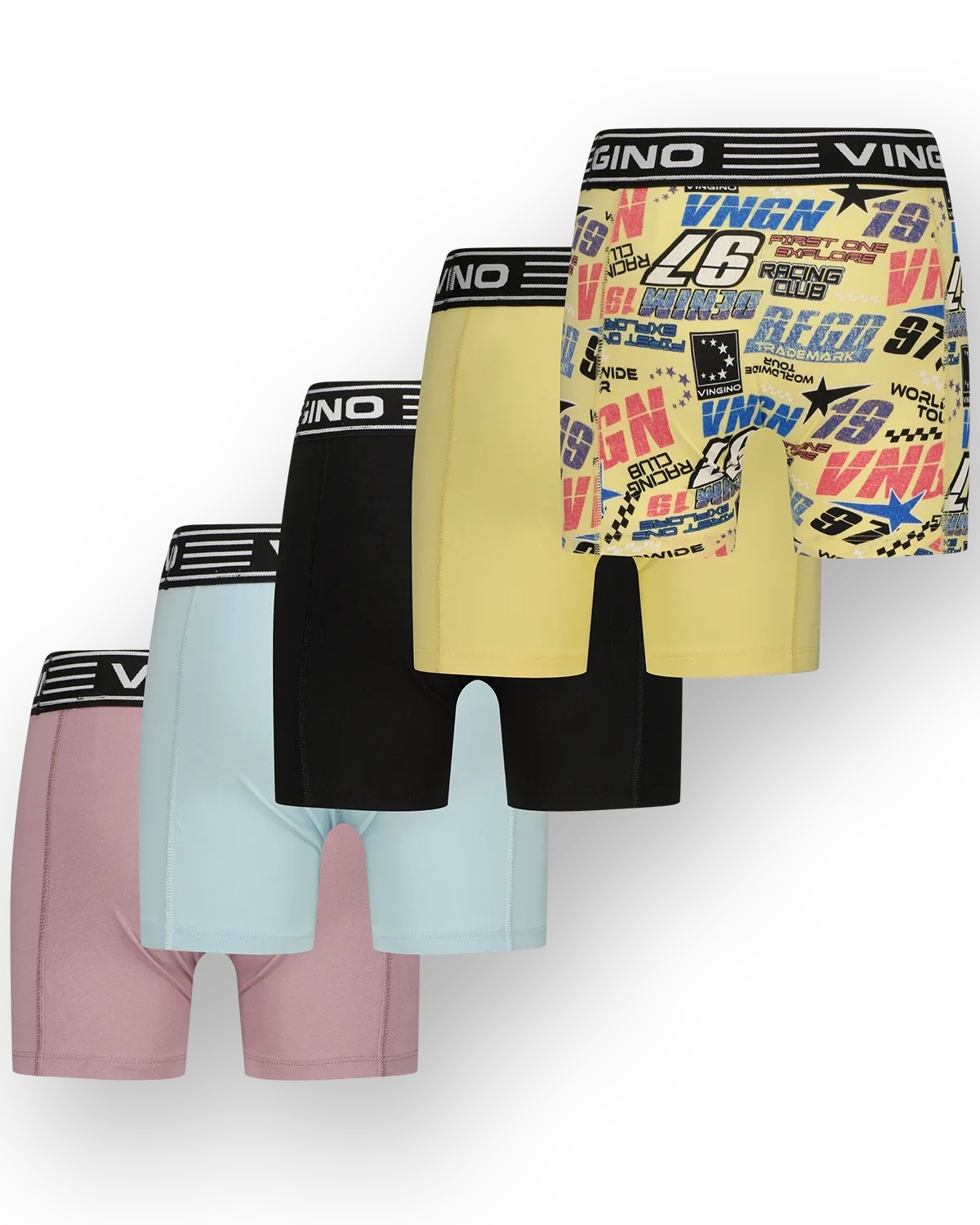Boys Boxer Street Racer 5-pack | Black