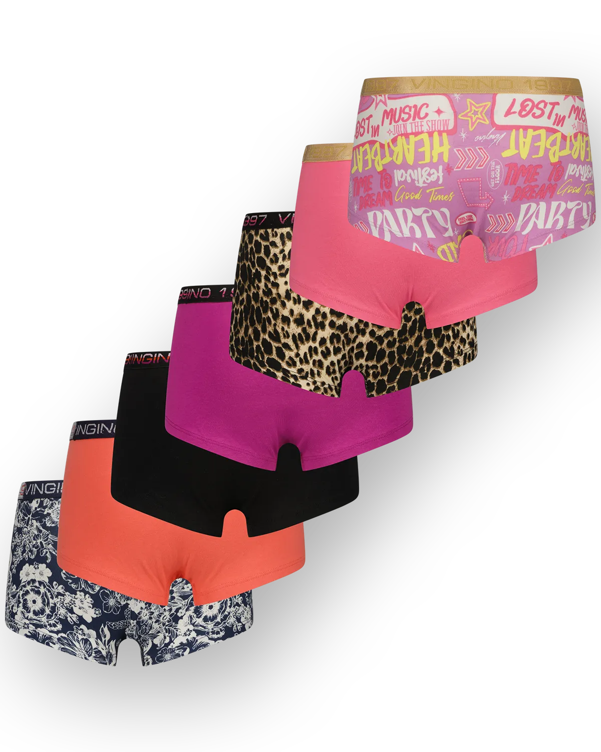 Girls Hipster festival 7-pack | Black